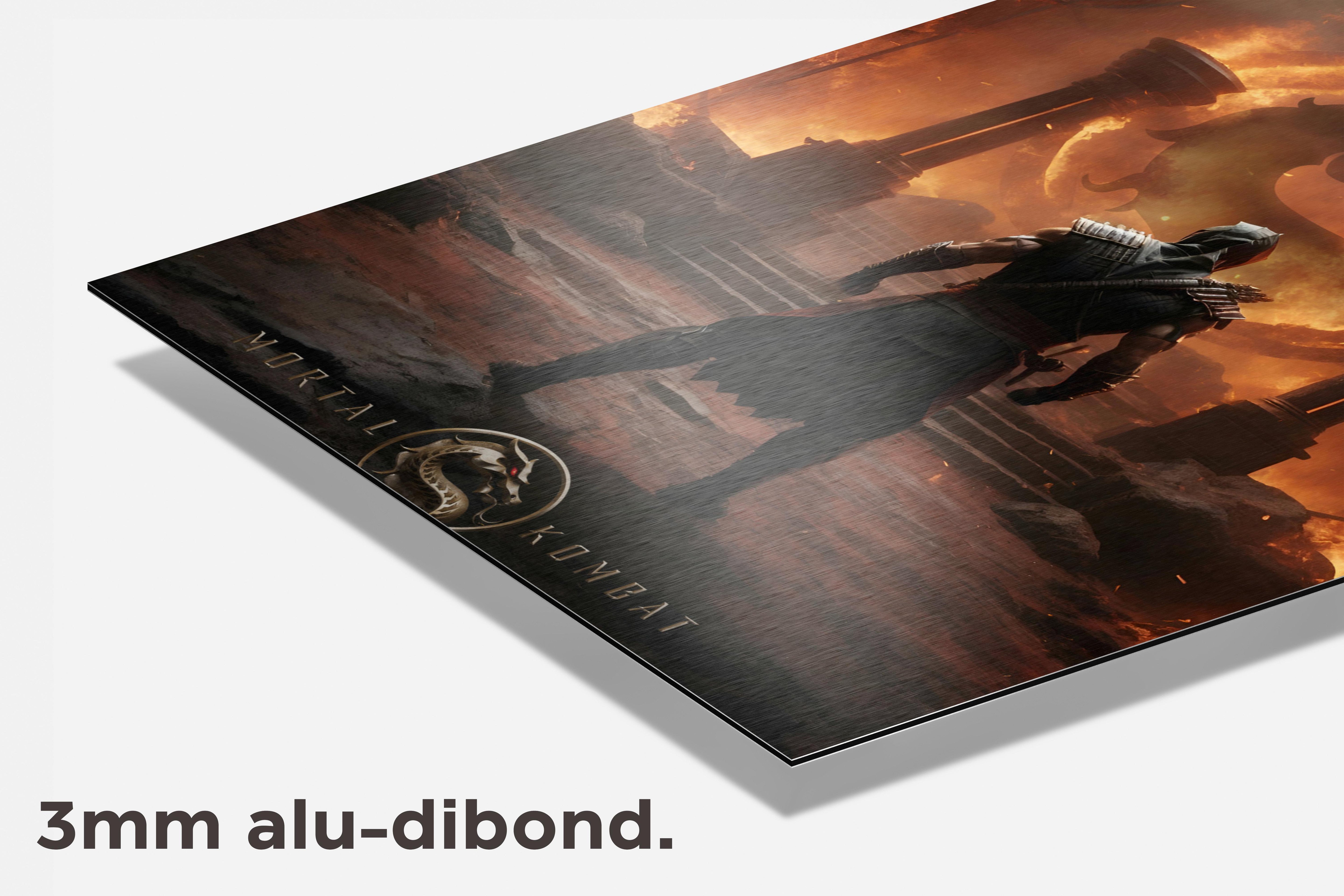 Mortal Kombat dibond detail