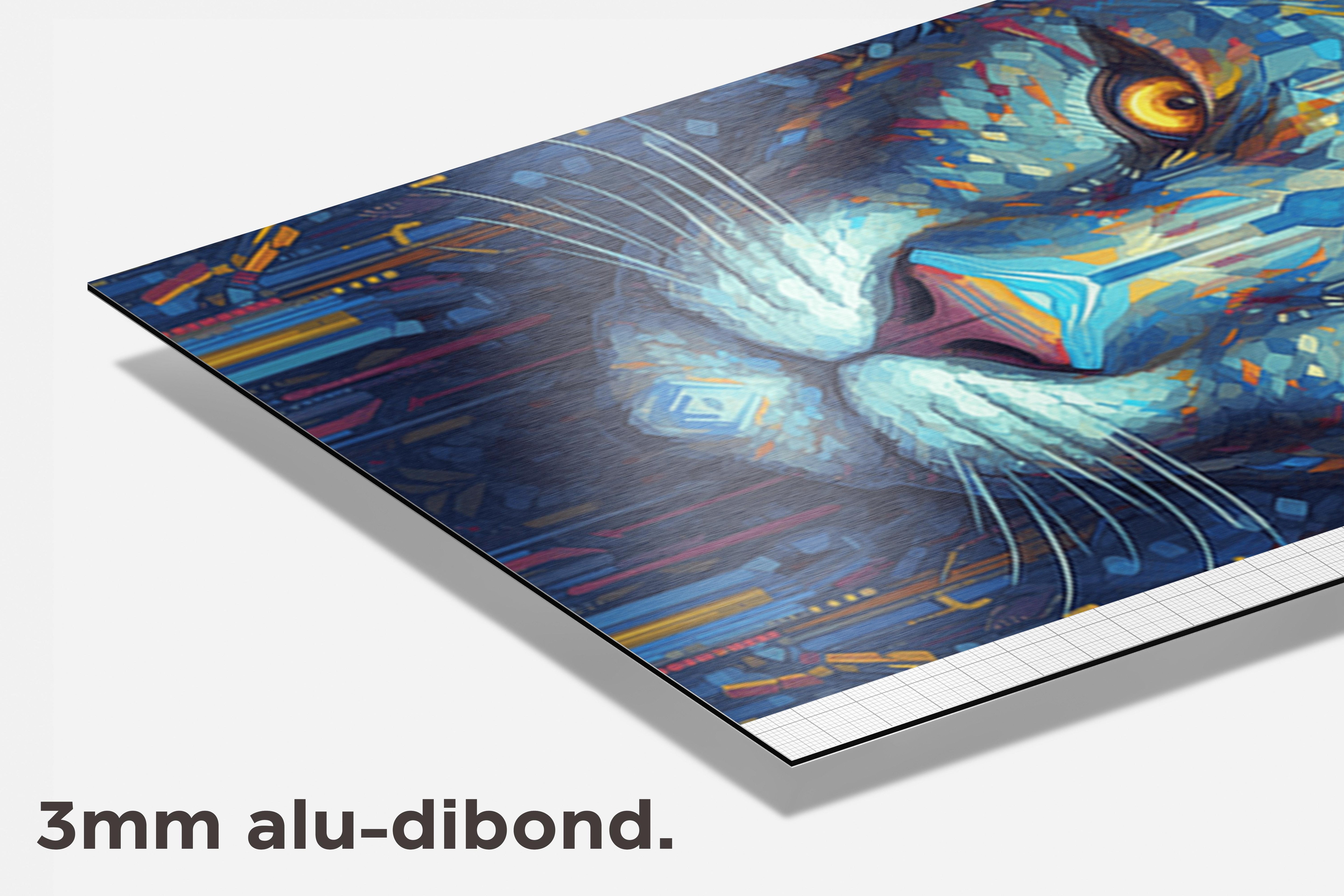 Digitale Panter Poster dibond detail