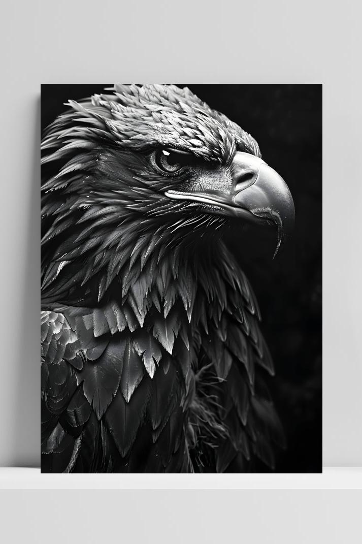 Adelaar op 3mm aluminium dibond