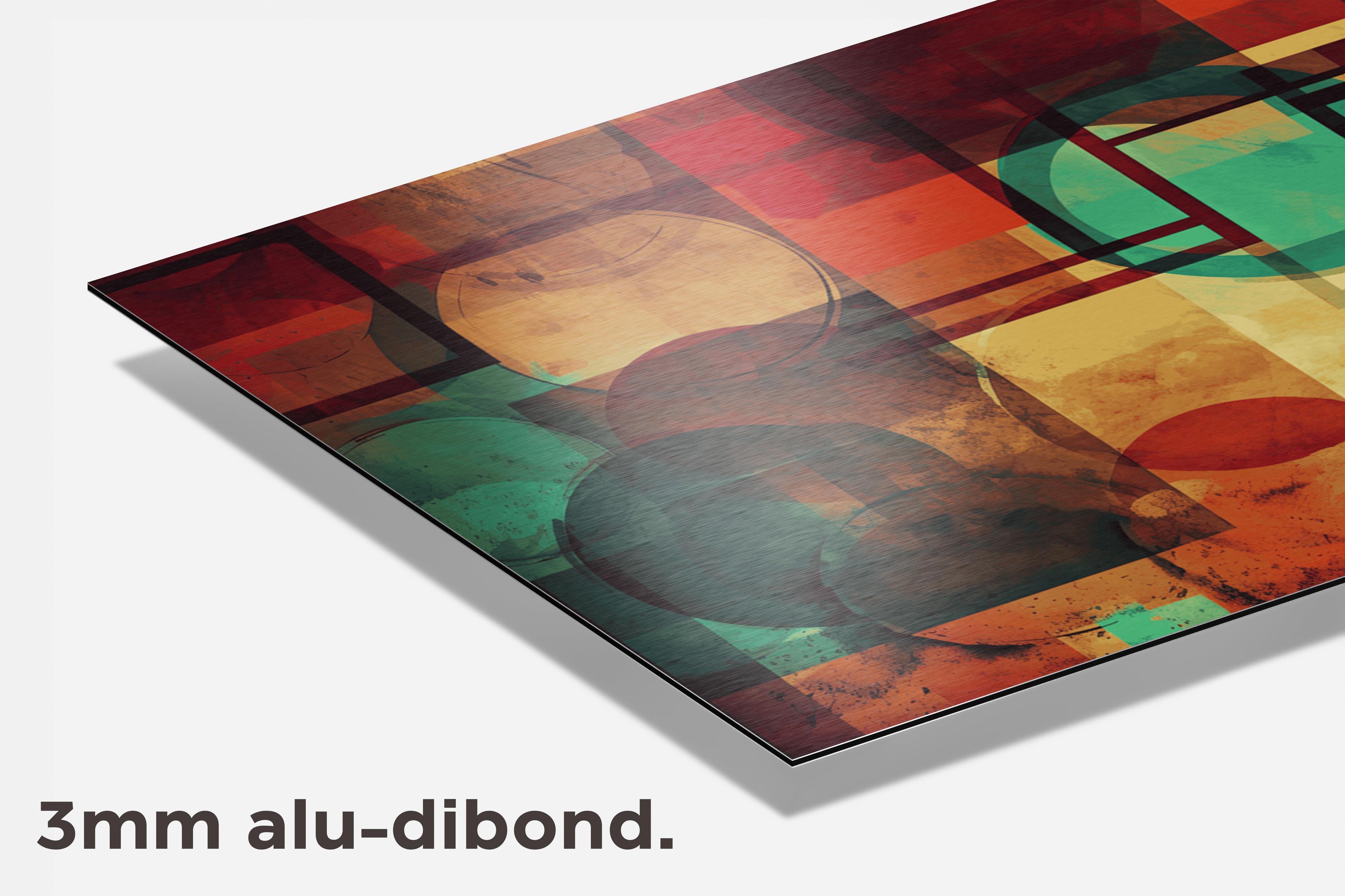 Vintage Abstract dibond detail