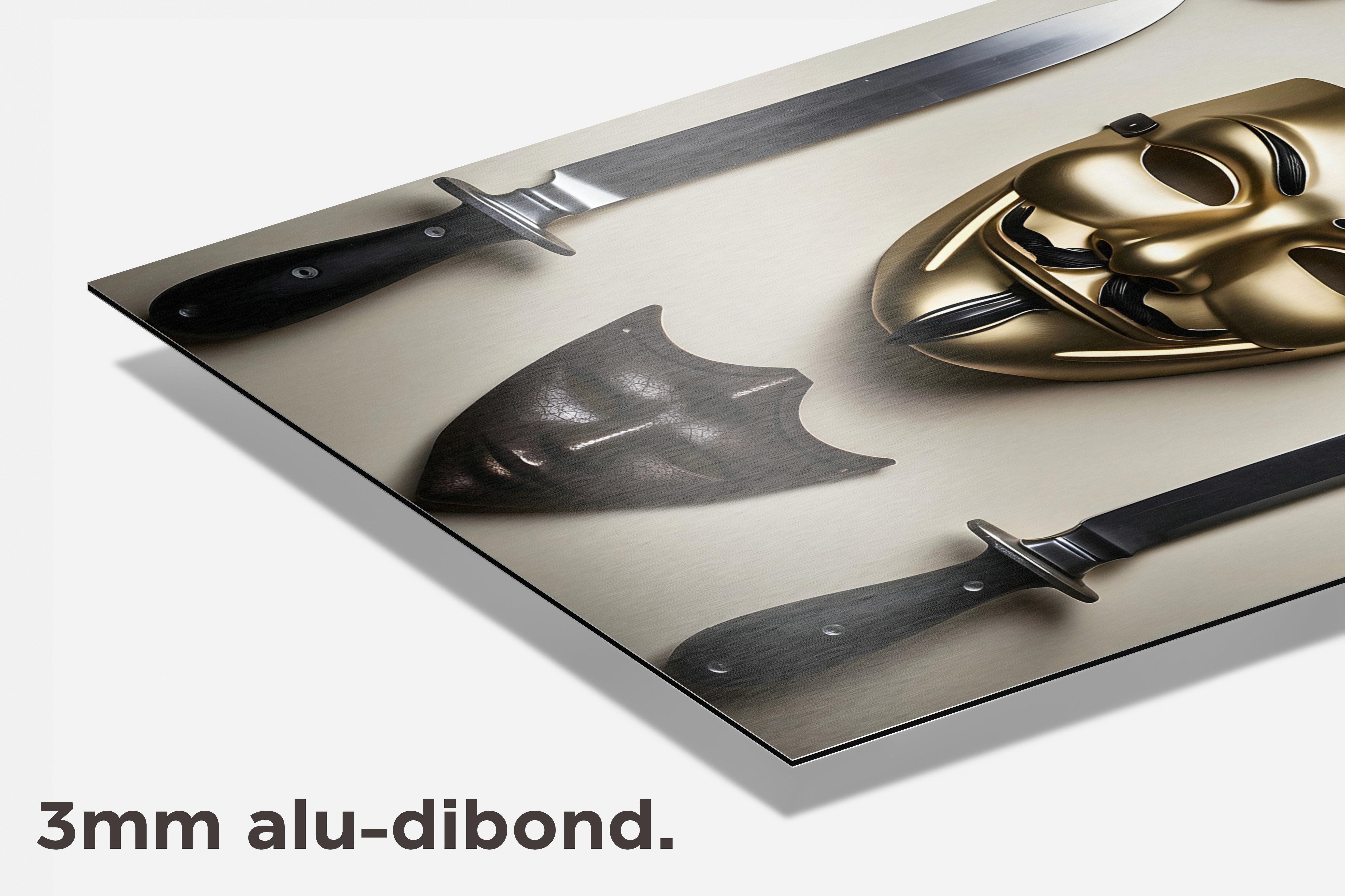 V voor Vendetta dibond detail
