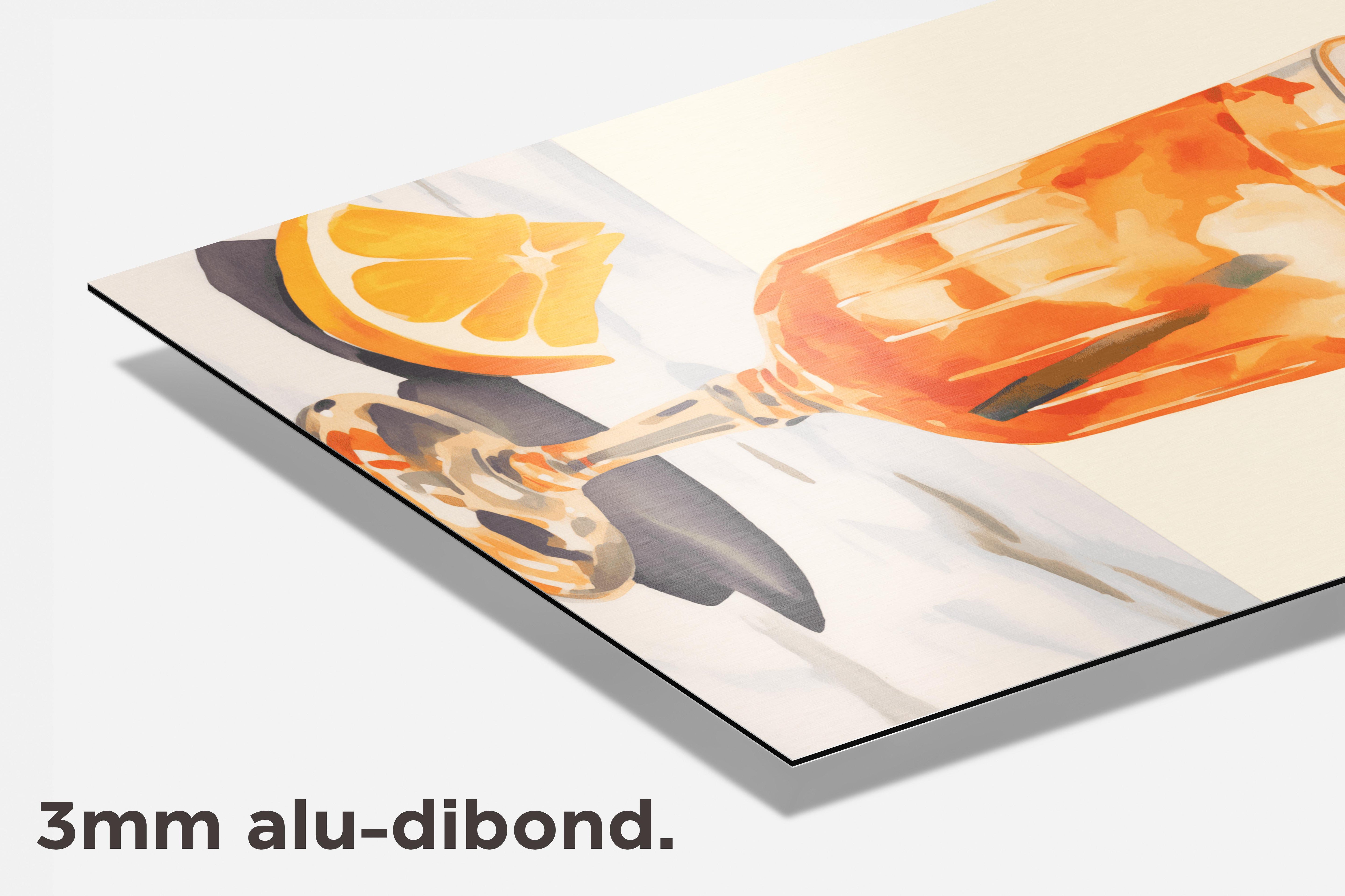 Aperol Spritz dibond detail