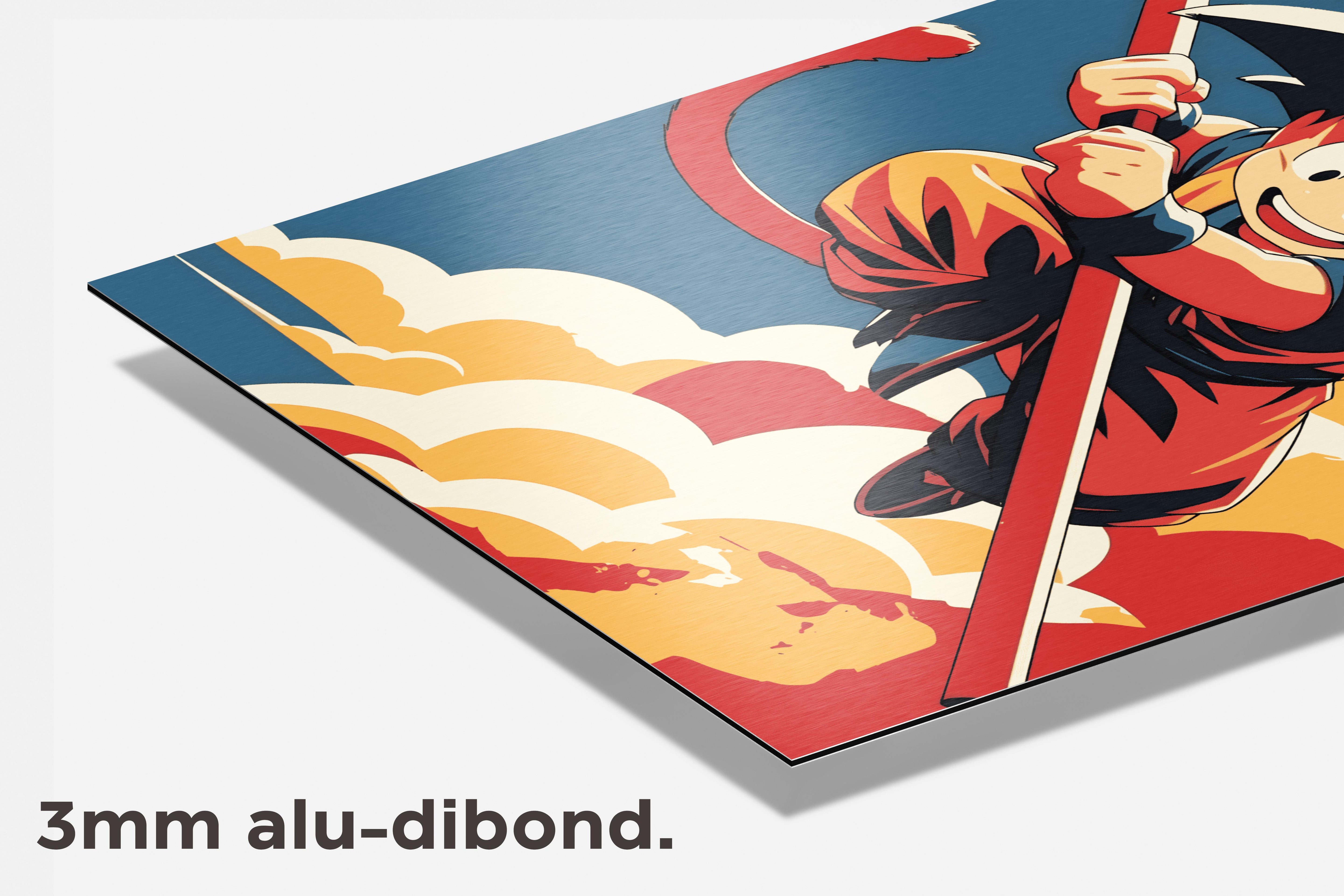 Dragonball Goku dibond detail
