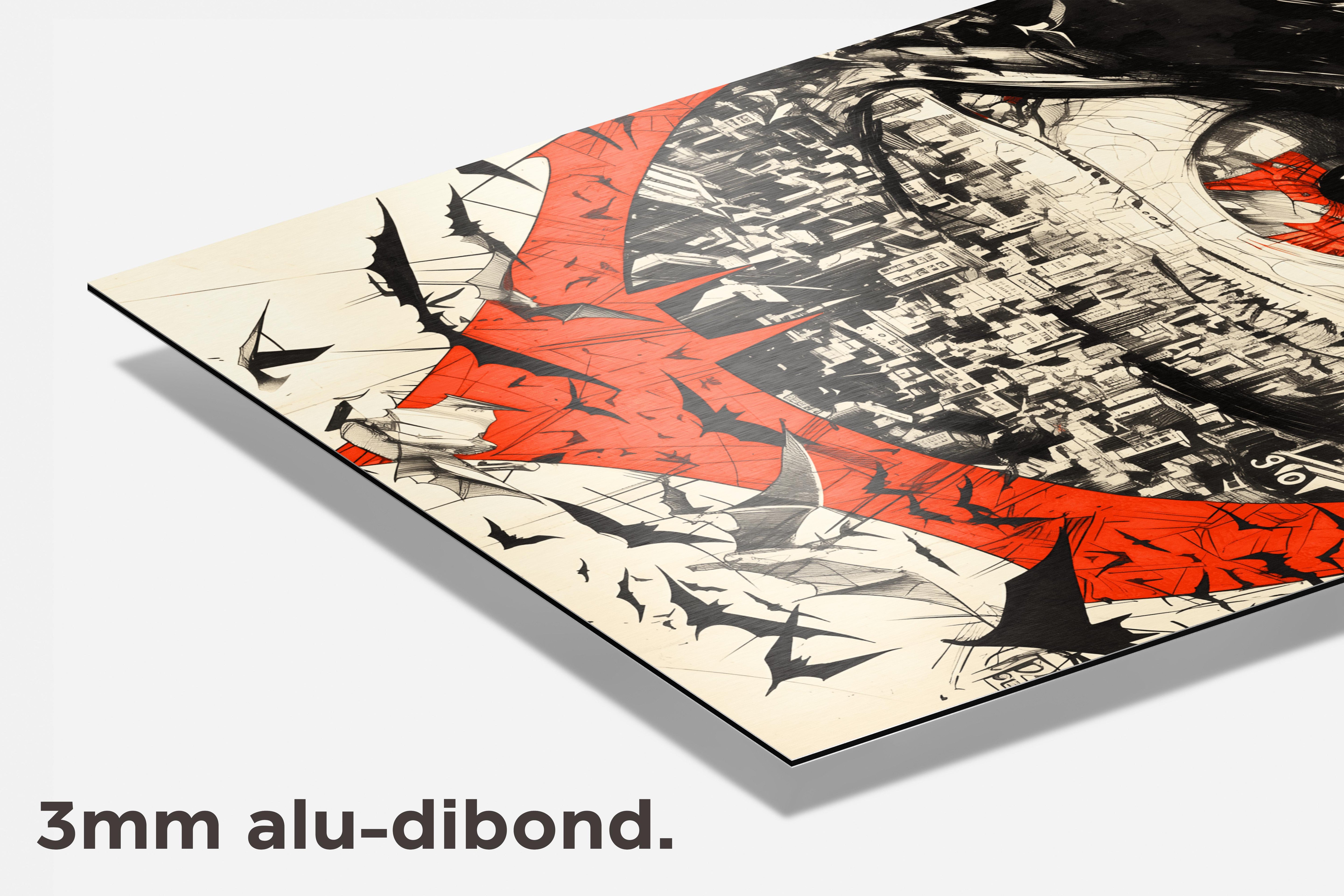 Batman Ogen dibond detail
