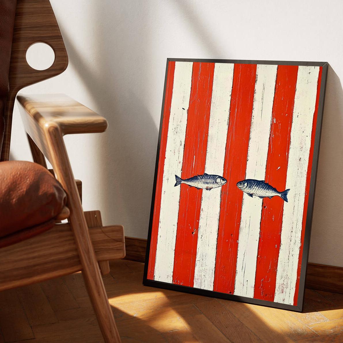 Fish Minimalist poster sfeerbeeld 1