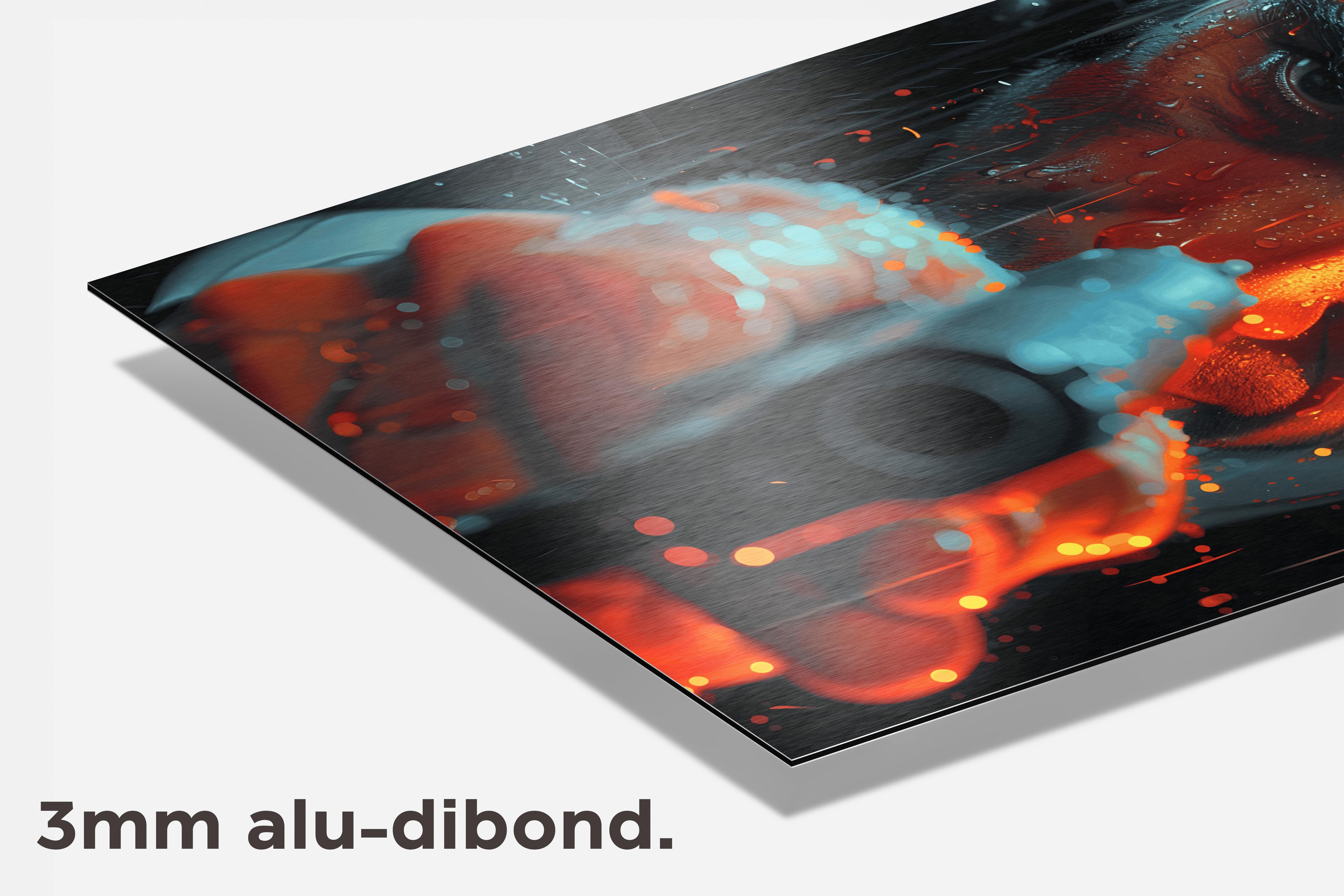 Wolverine Pistool dibond detail