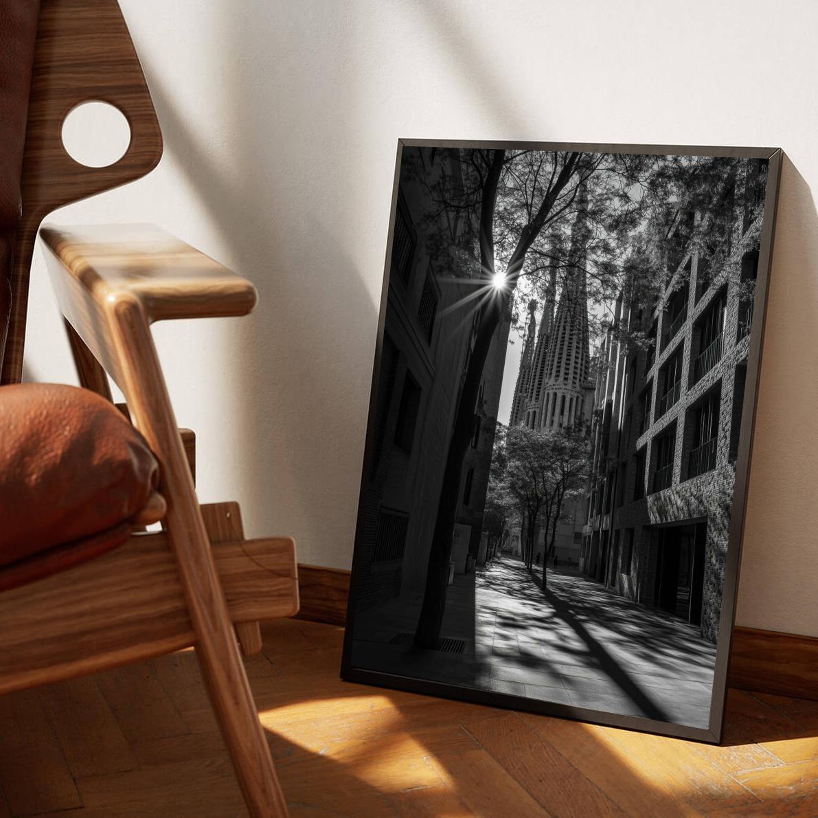 Barcelona Zwart-Wit dans un intérieur