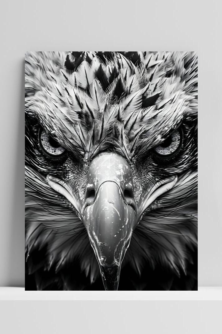 Adelaar Blik op 3mm aluminium dibond