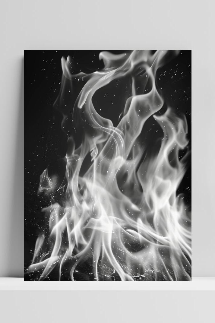 Vuur op 3mm aluminium dibond
