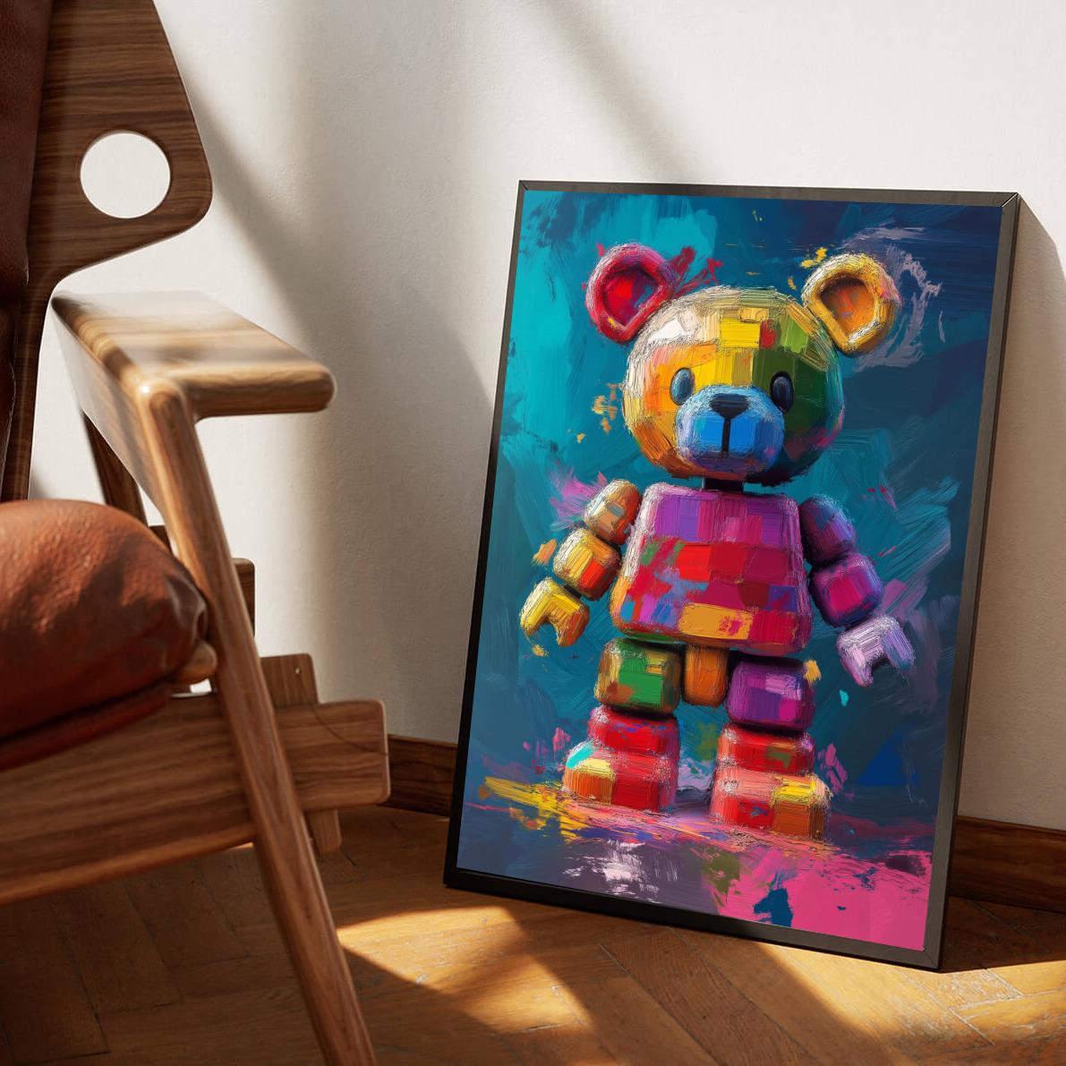 Bear Aquarel poster sfeerbeeld 1