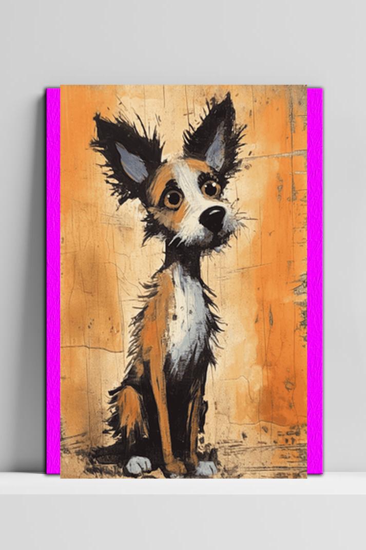 Hond Poster op 3mm aluminium dibond