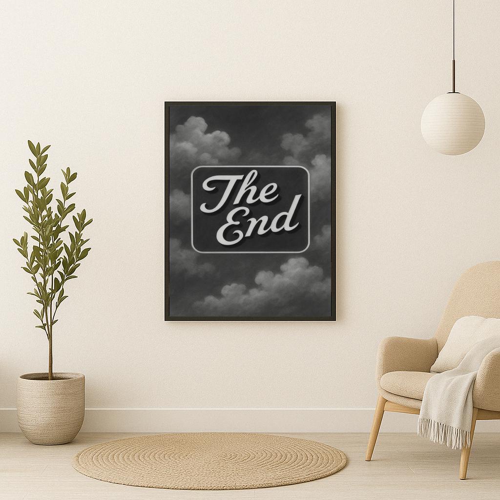 The End Text B&W poster sfeerbeeld 2