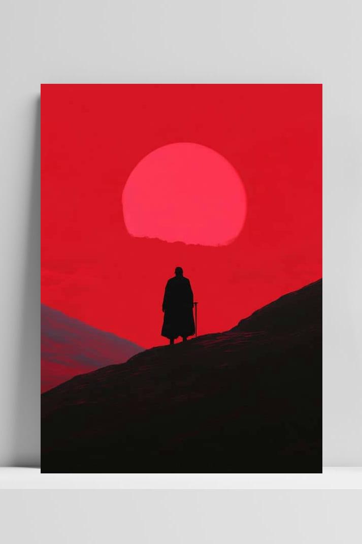 Man Silhouet op 3mm aluminium dibond