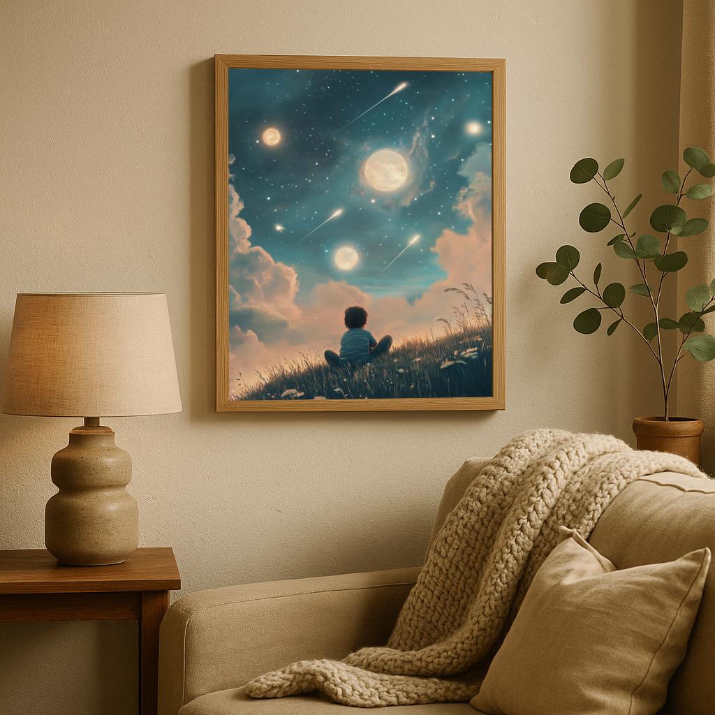 Boy Night Sky poster sfeerbeeld 1