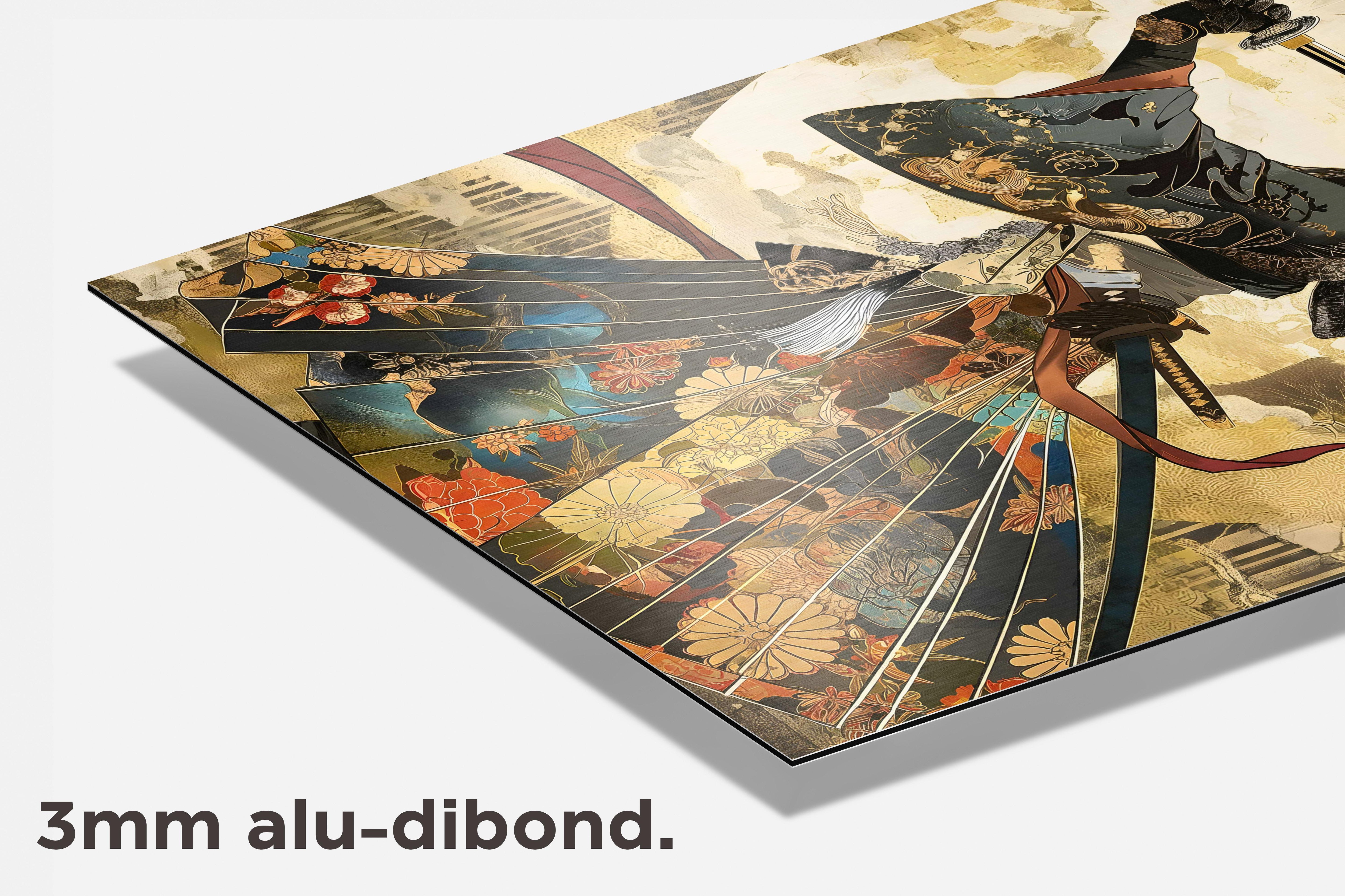 Kimono Samurai dibond detail