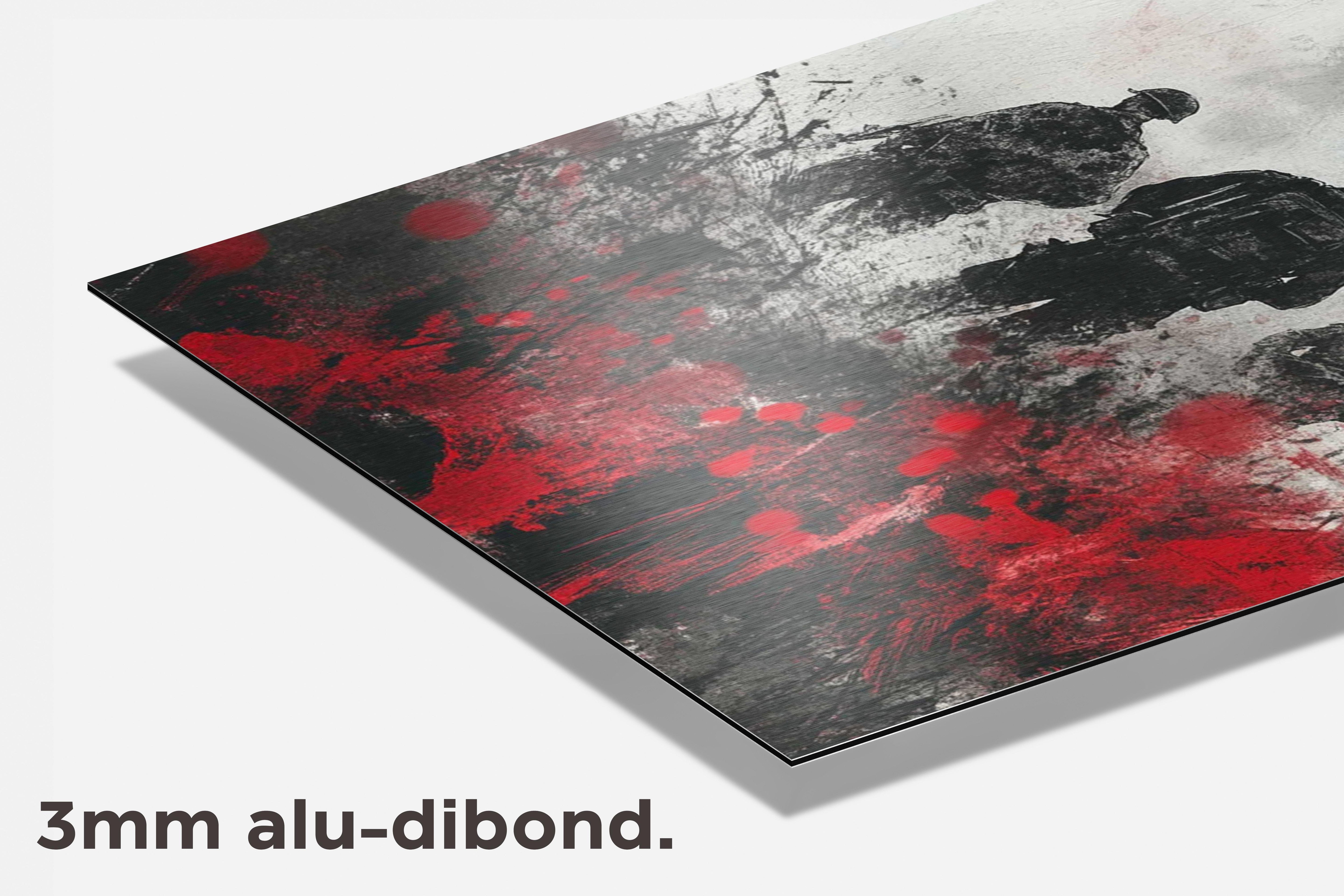 Oorlogssoldaten dibond detail