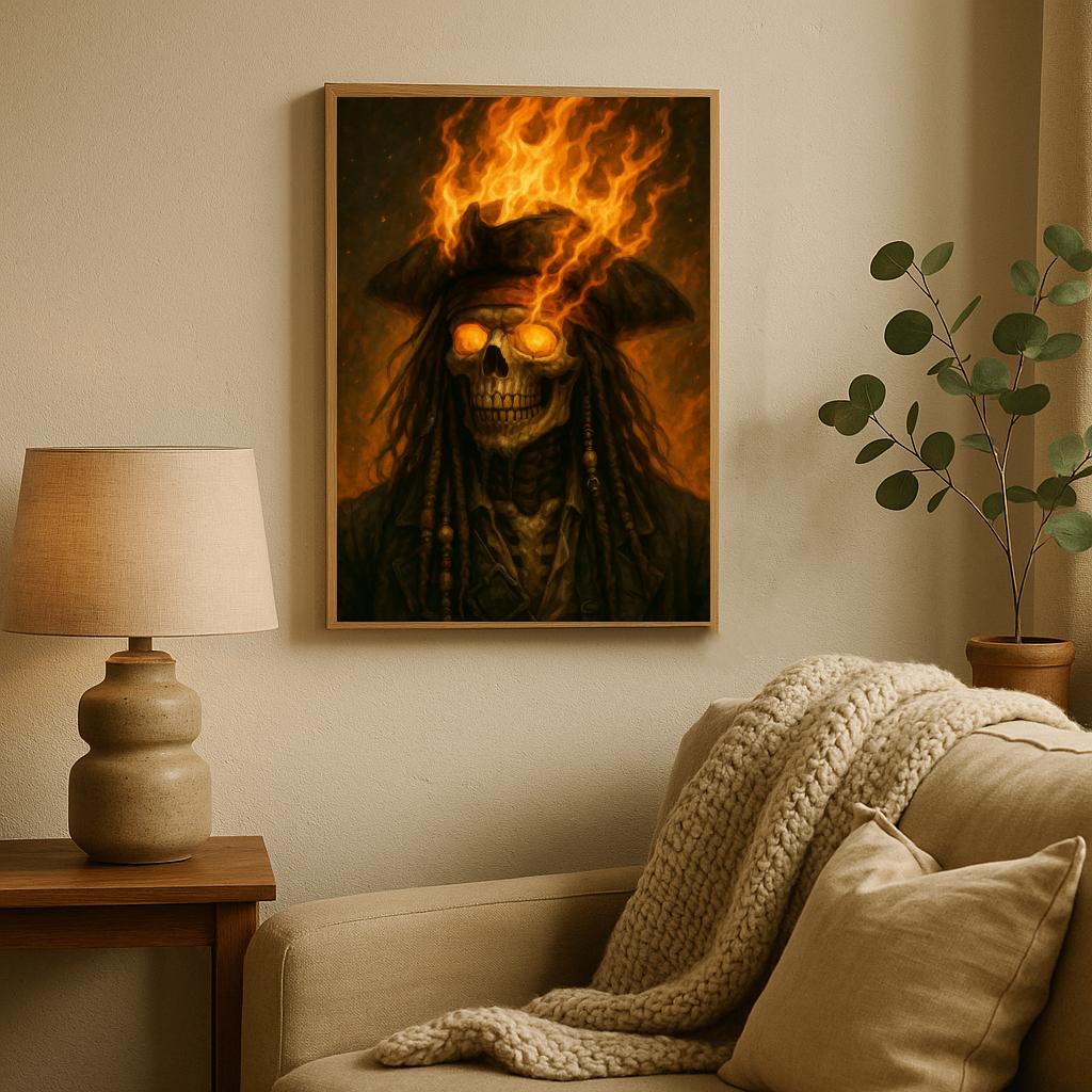 Fire Skull Pirate poster sfeerbeeld 2