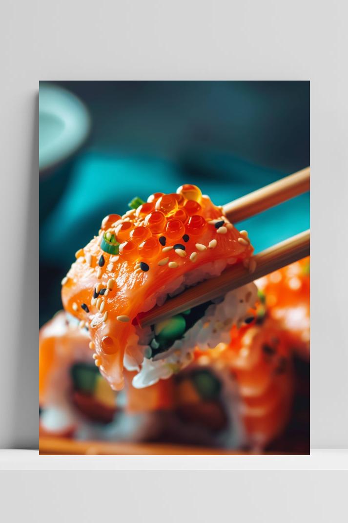 Sushirollen op 3mm aluminium dibond