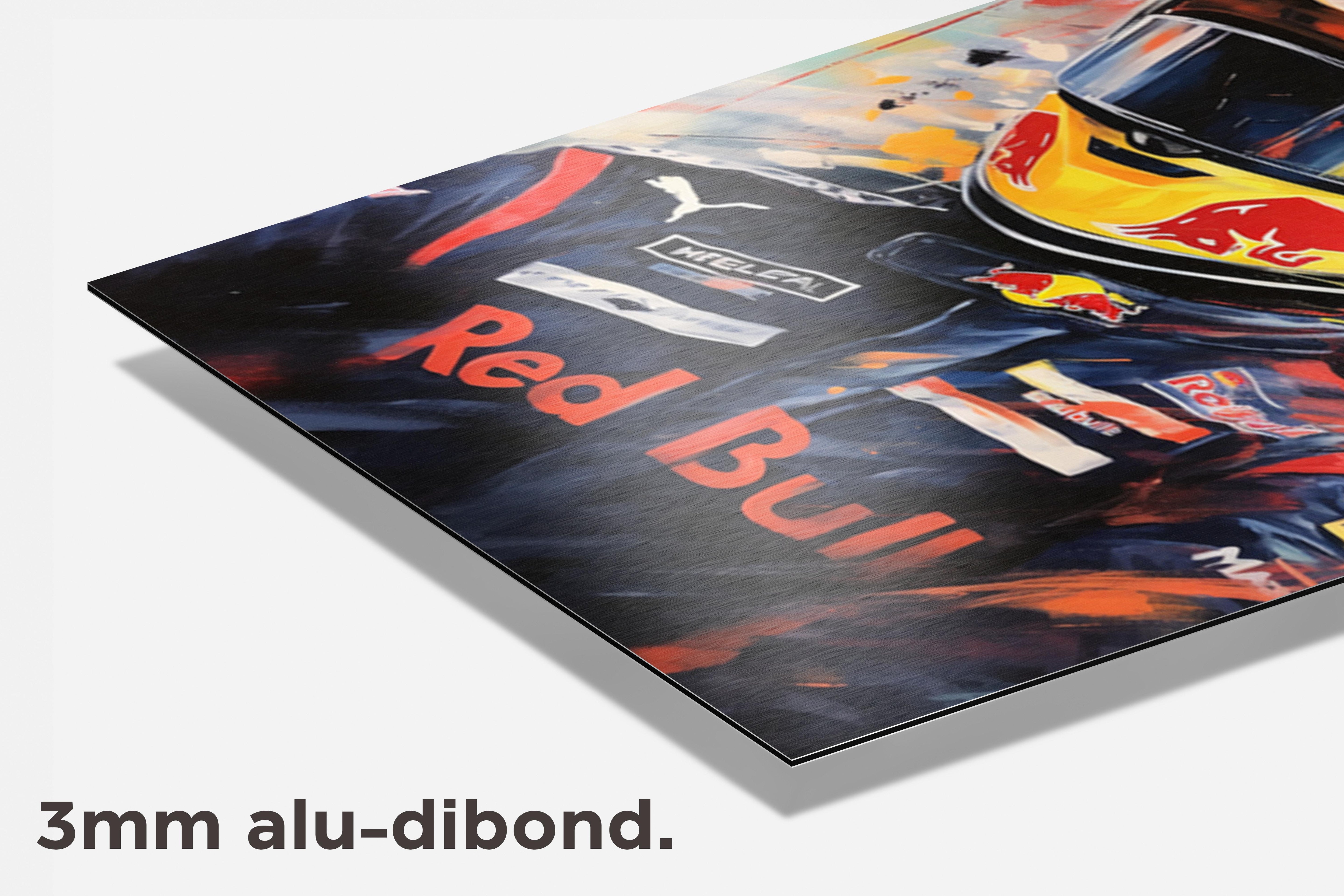 Max Verstappen Abstract dibond detail