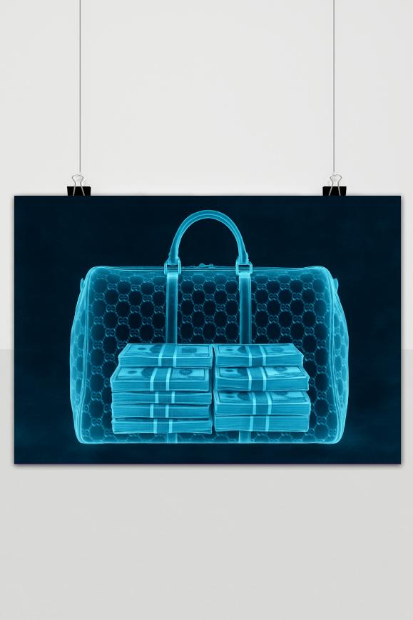 Affiche X-Ray Gucci Bag Money de 25 Artstreet