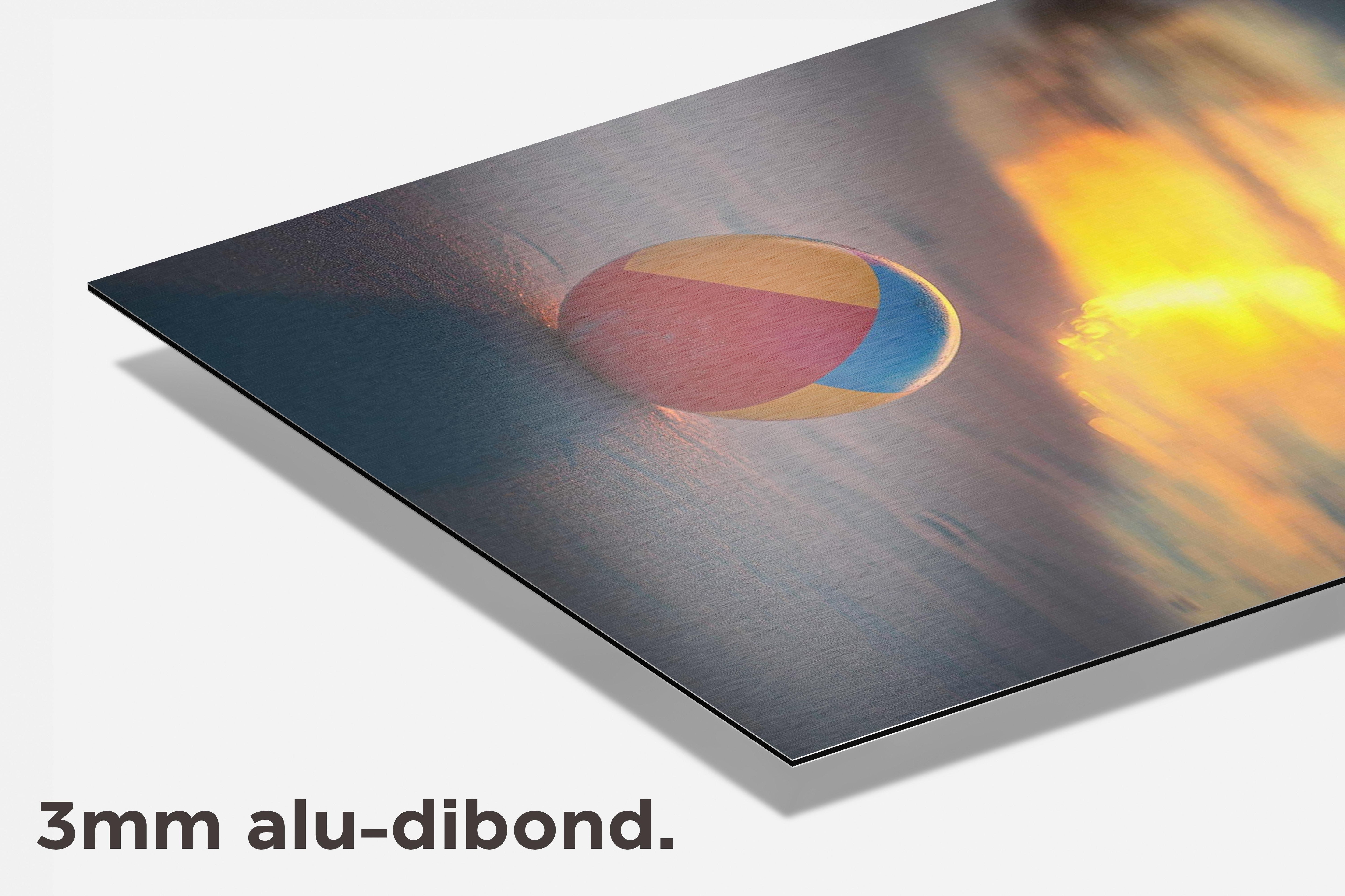 Strandbal dibond detail