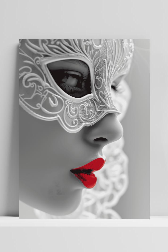 Witmasker op 3mm aluminium dibond