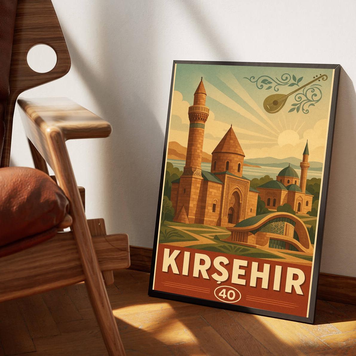 Kırşehir Turkey Vintage Text poster sfeerbeeld 3