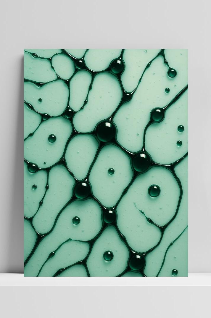 Droplets Fluid Pattern im Interieur