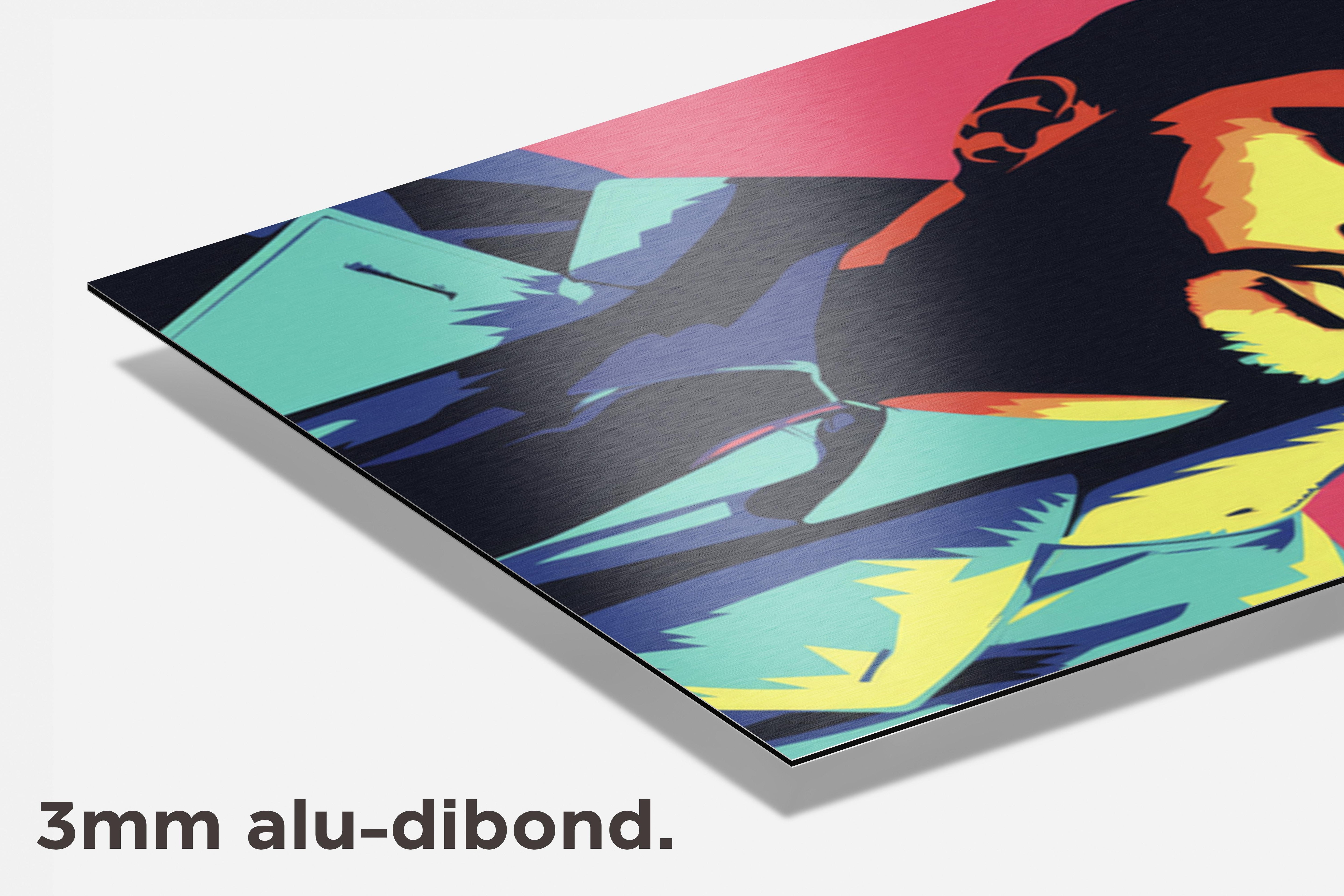 The Weeknd Pop dibond detail