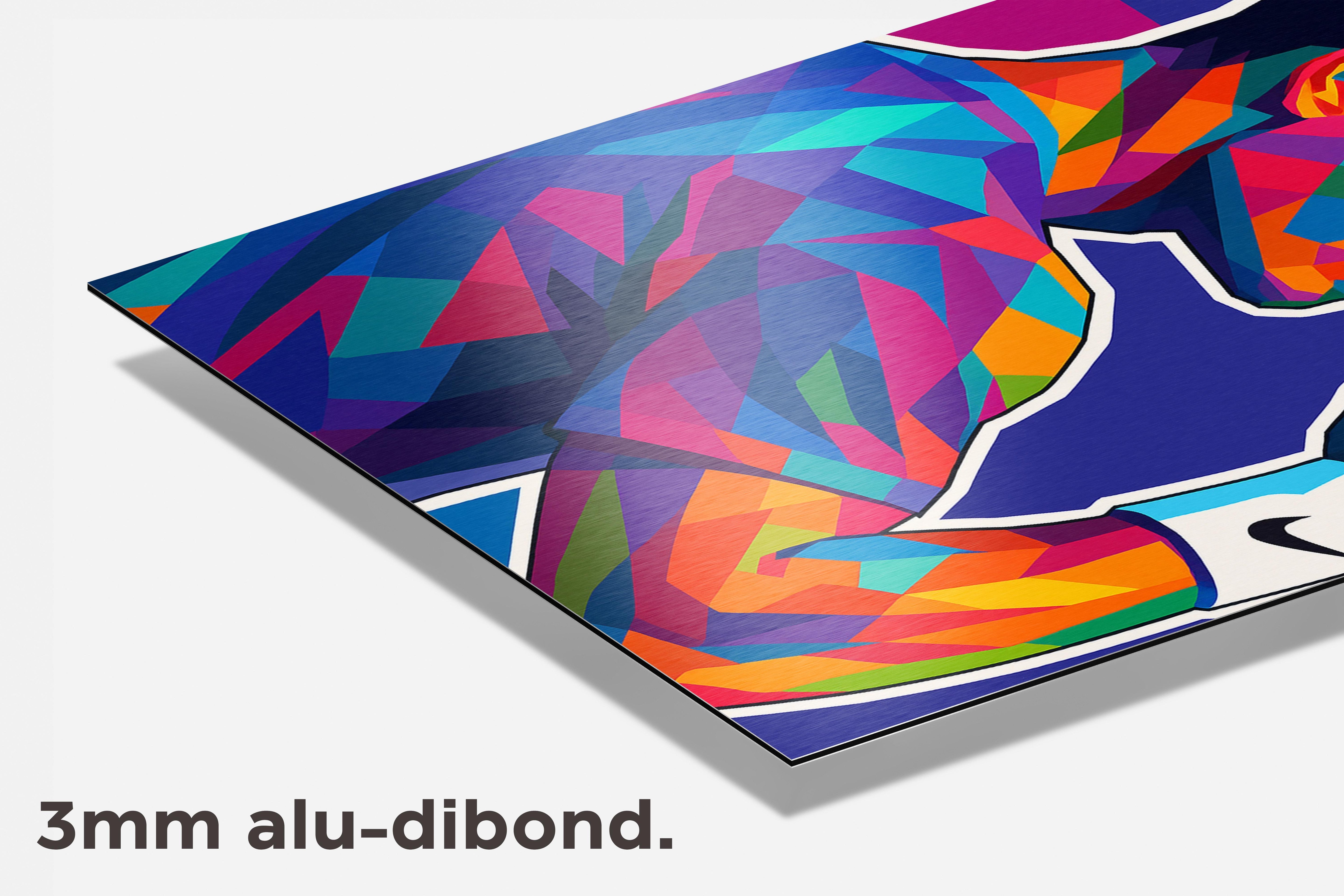 Carlos Alcaraz dibond detail