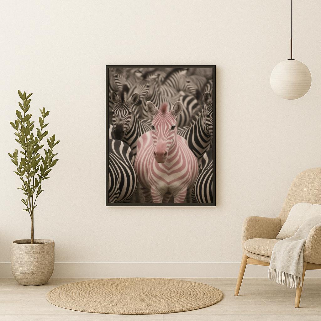 Zebra poster sfeerbeeld 2