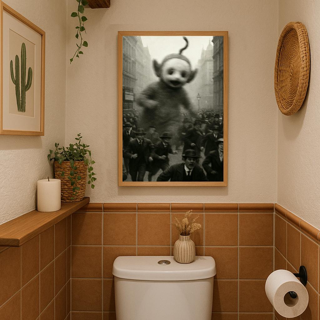 Teletubby Giant B&W poster sfeerbeeld 3
