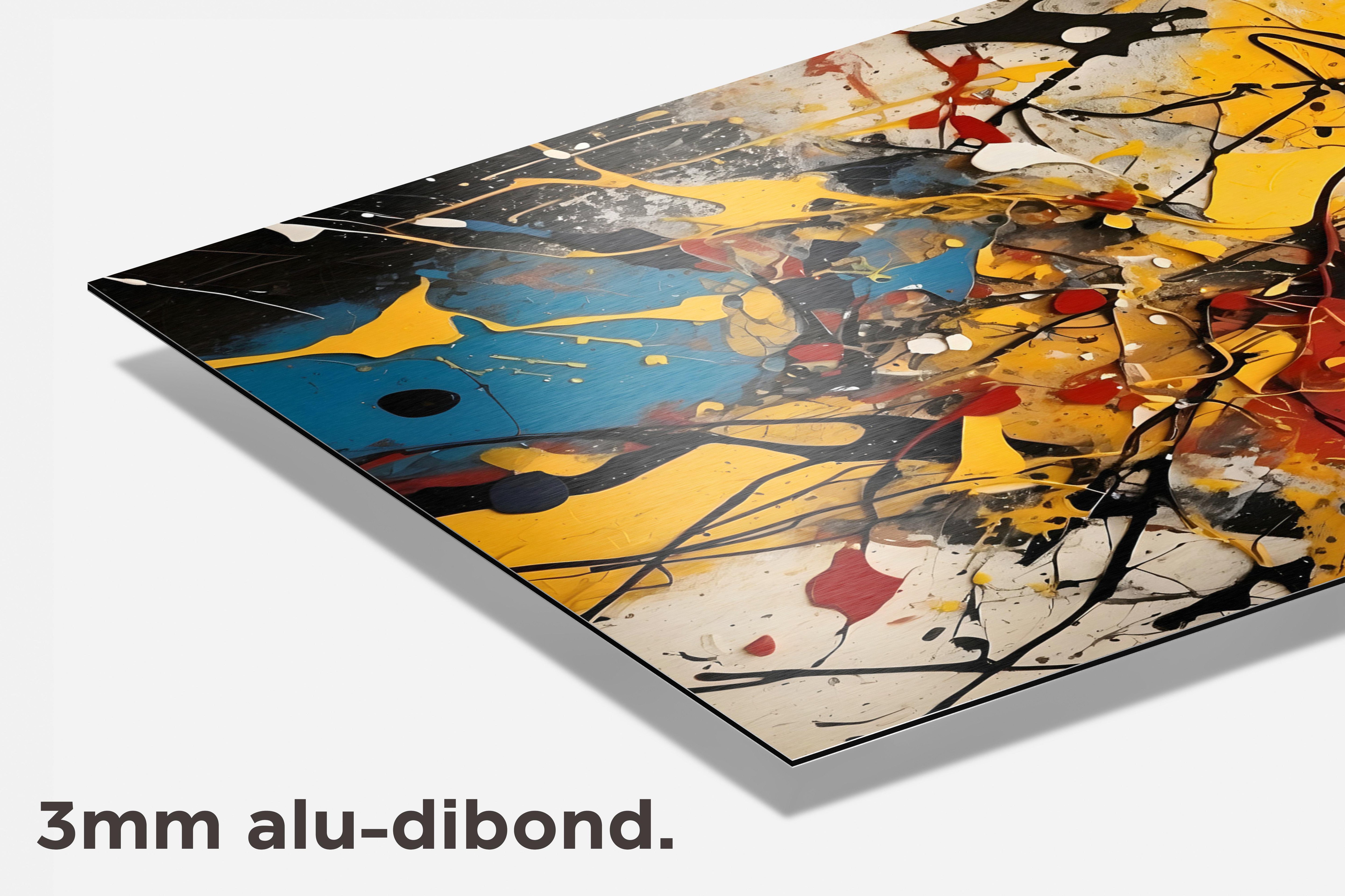 Kleuren Spetters dibond detail