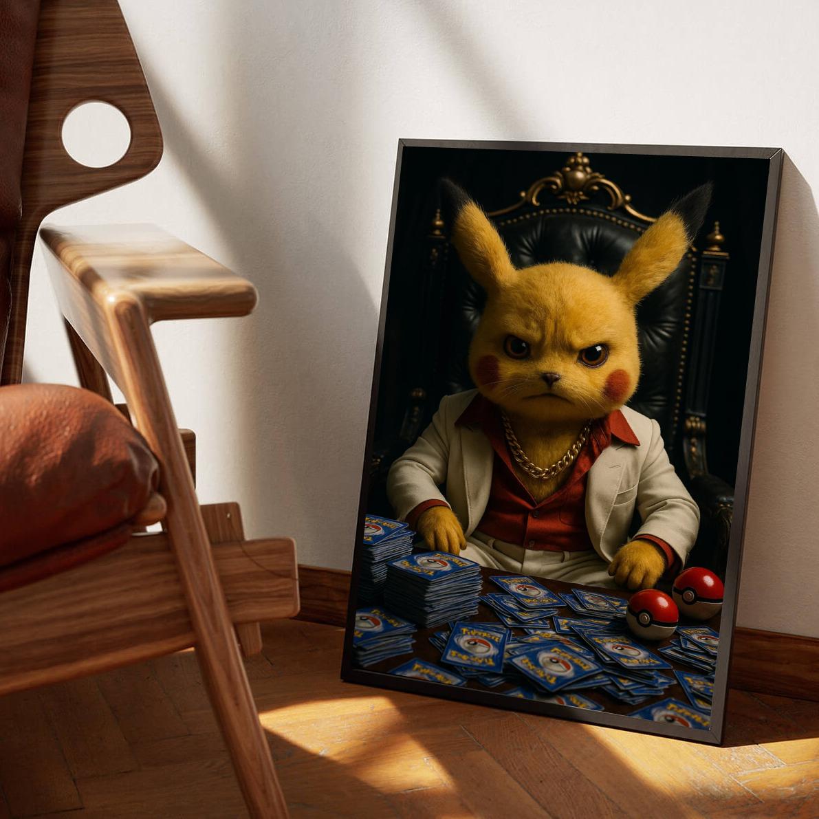 Pikachu Trading Cards Gangster poster sfeerbeeld 3