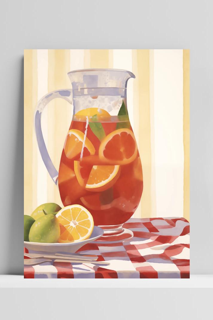 Tinto de Verano op 3mm aluminium dibond