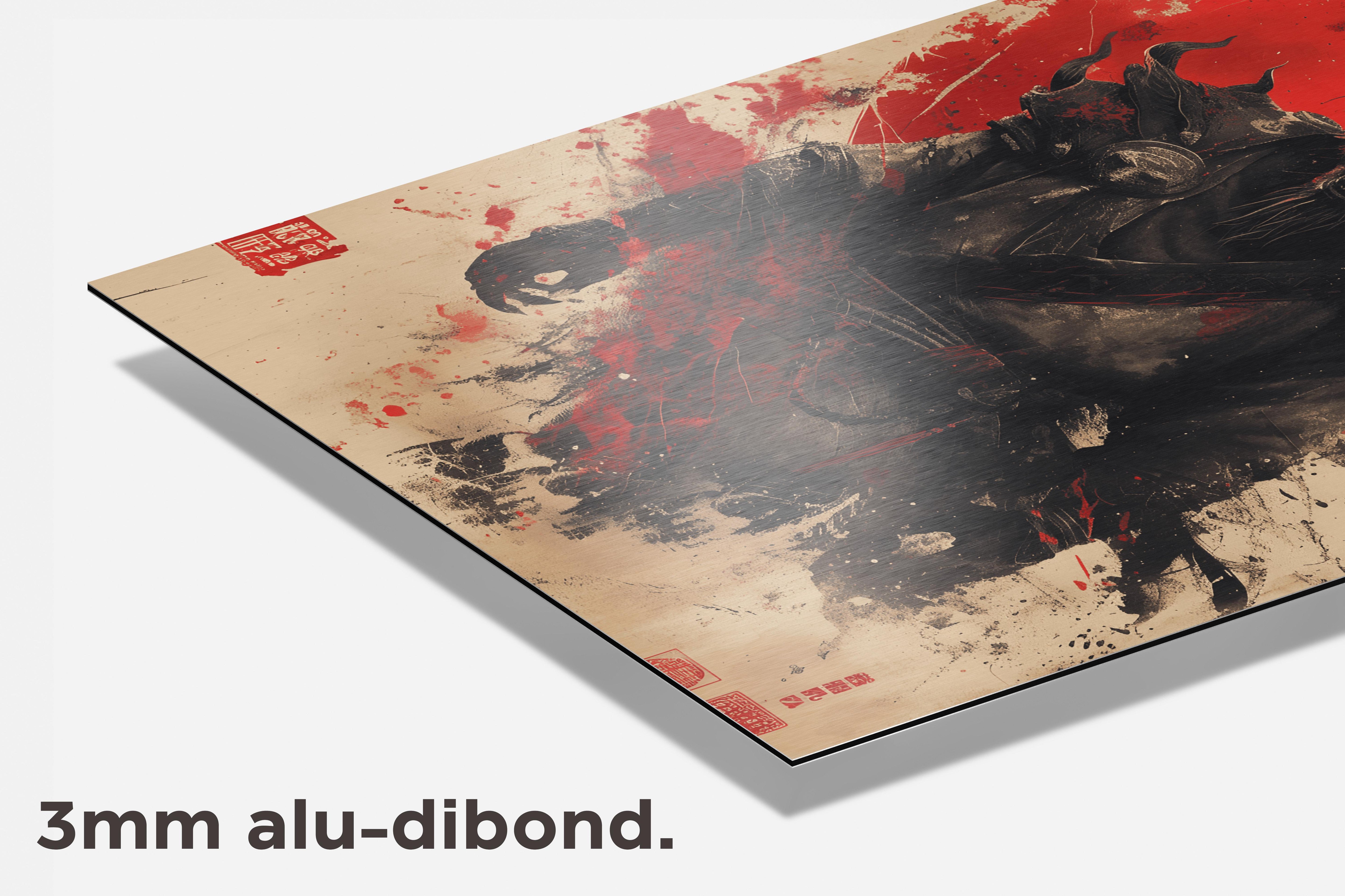 Japanse Demoon dibond detail