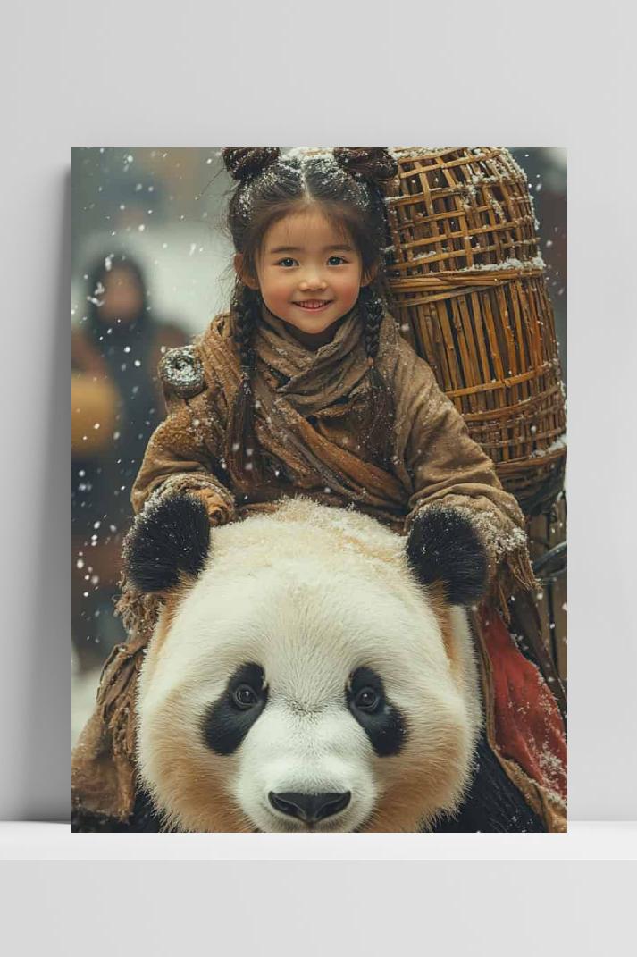 Panda Rit op 3mm aluminium dibond