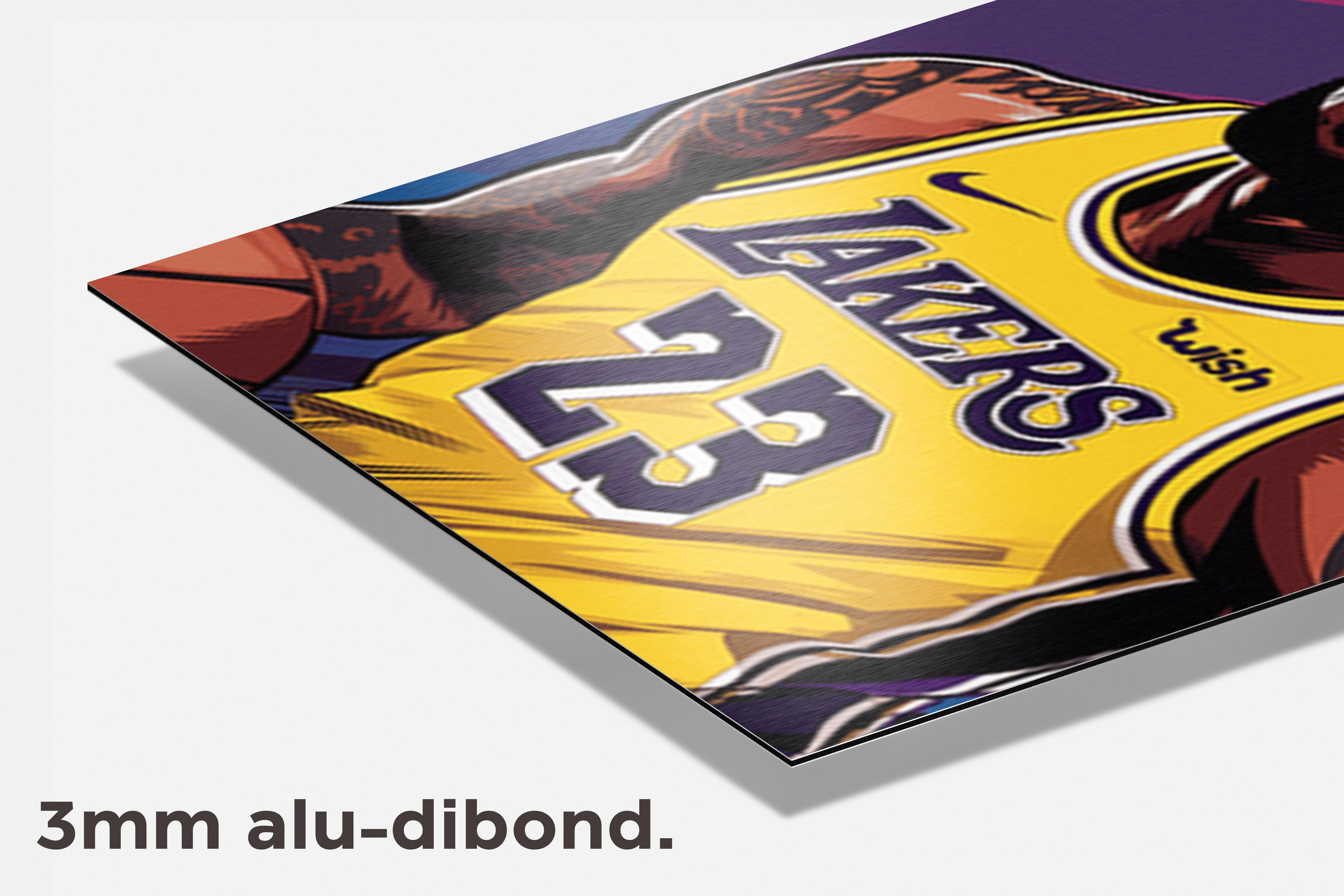 Lebron James Poster dibond detail