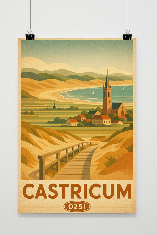 Castricum Vintage Poster