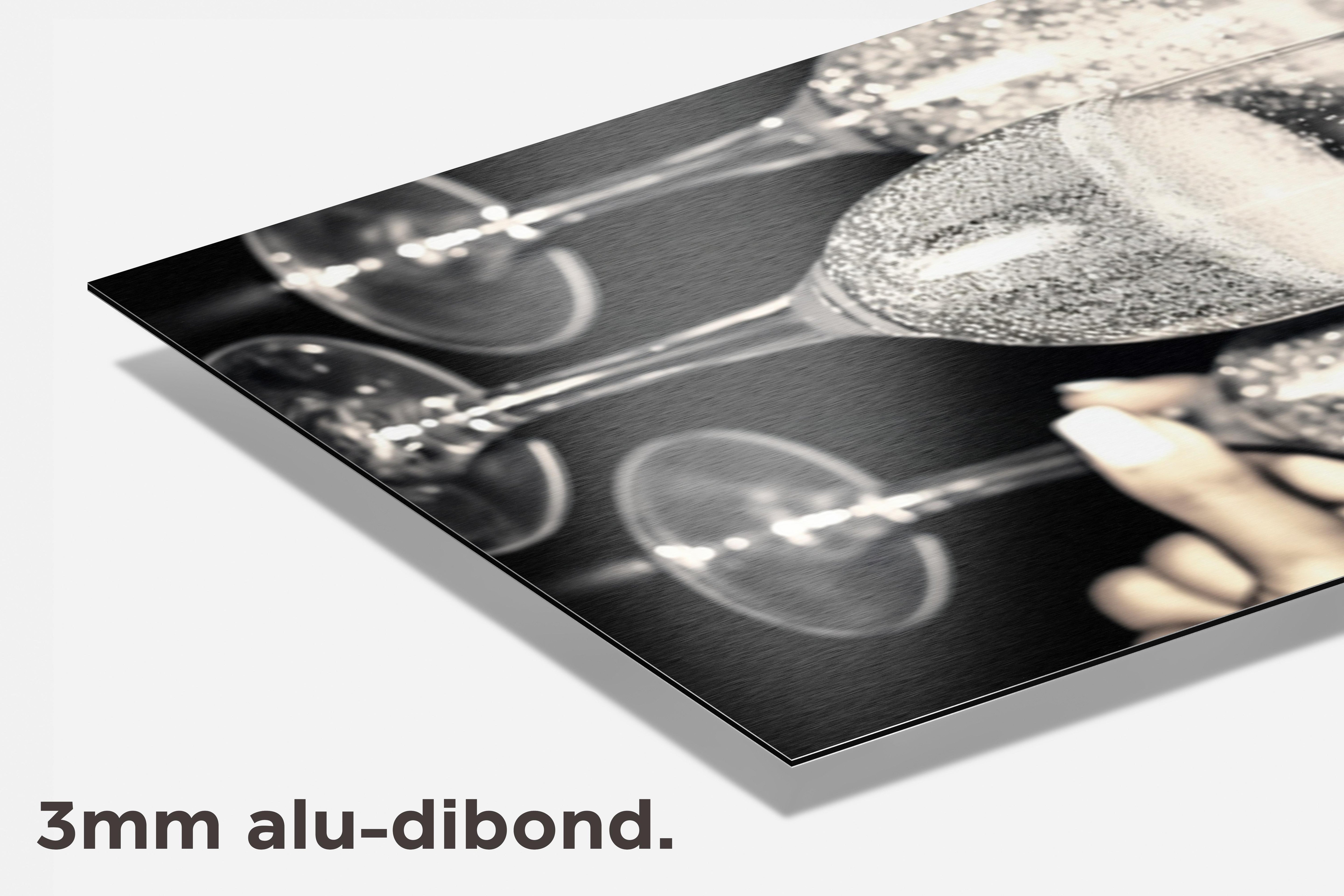 Glitter Champagne dibond detail