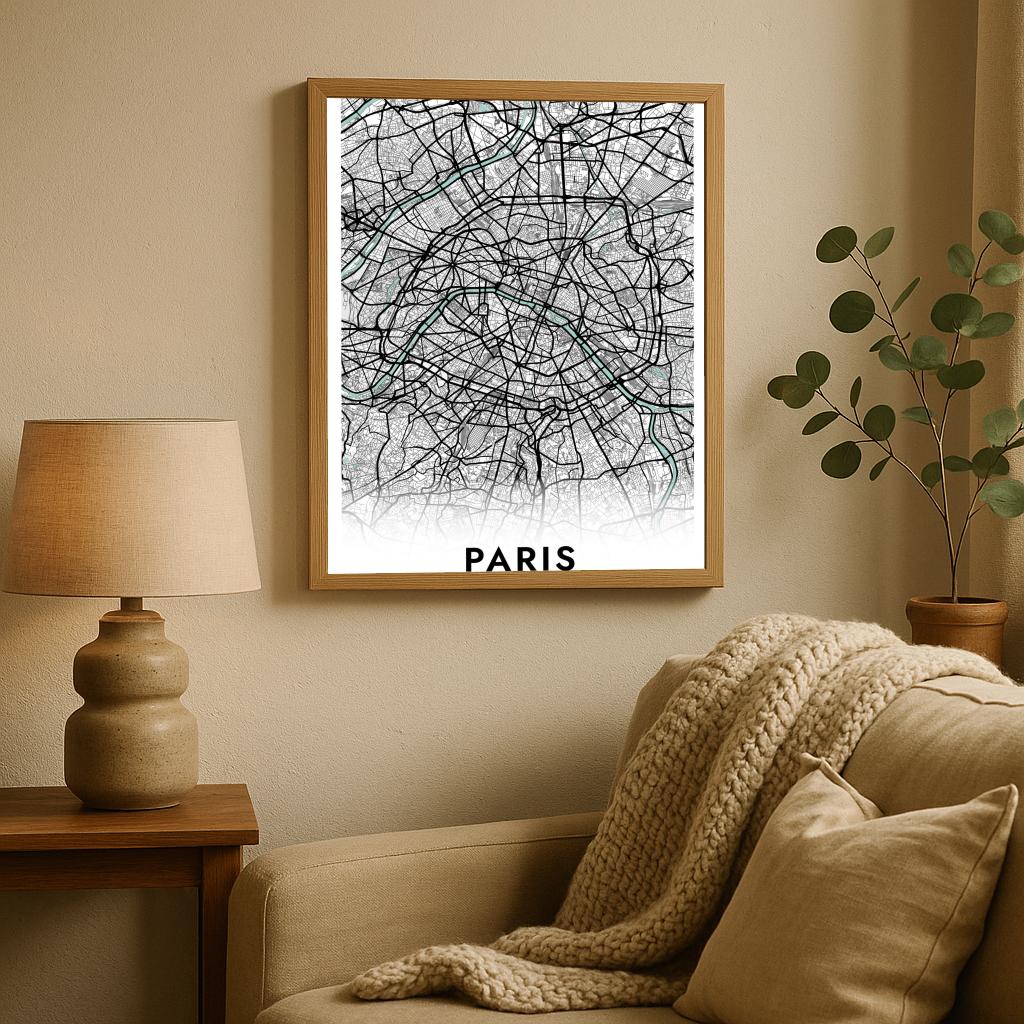 Paris France Blue poster sfeerbeeld 2
