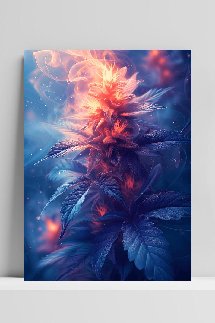 Trip Kruid op 3mm aluminium dibond