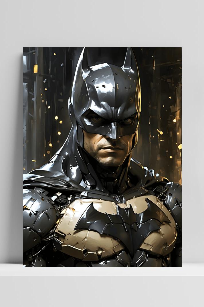 Batman Regen op 3mm aluminium dibond