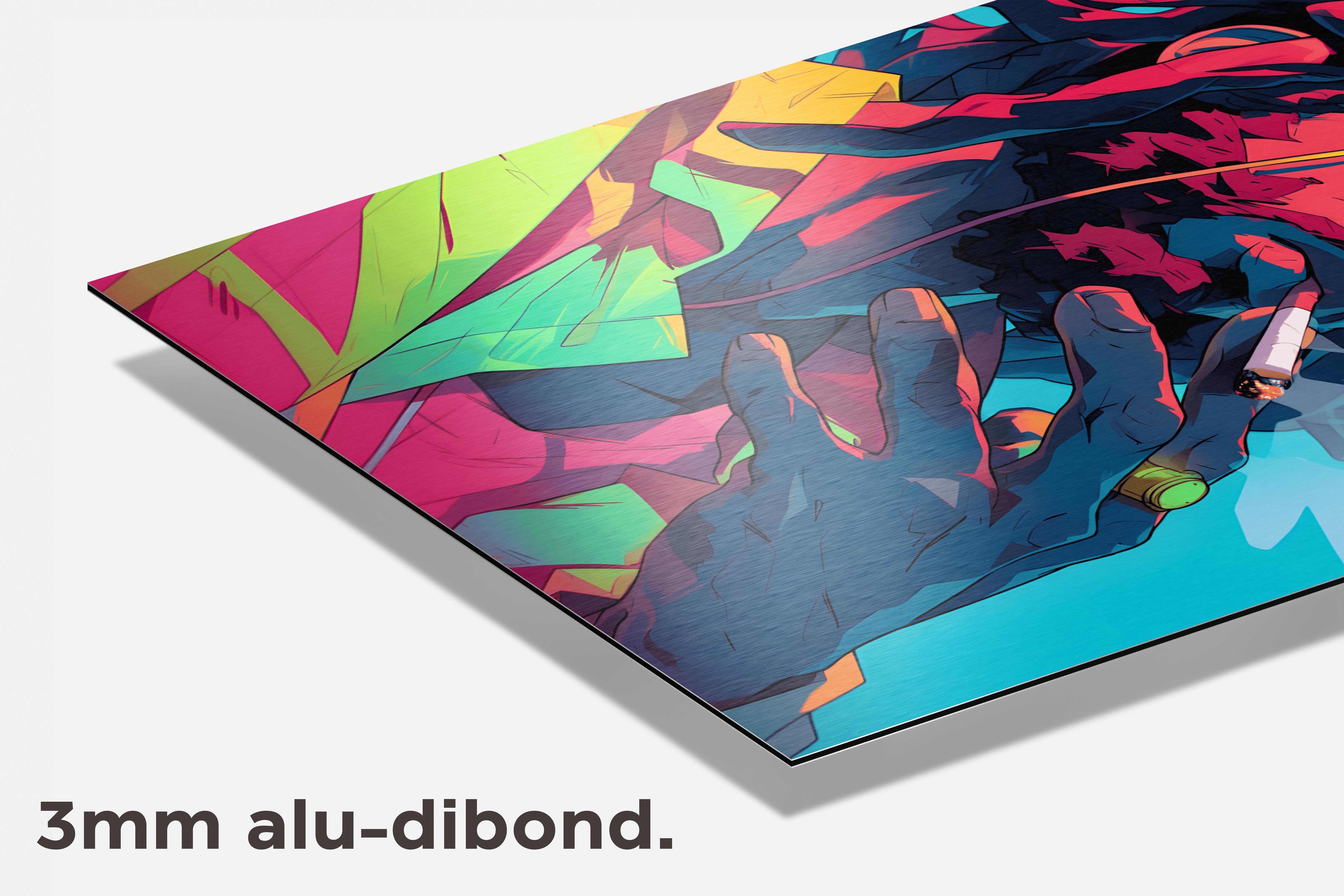 Jamaicaans dibond detail
