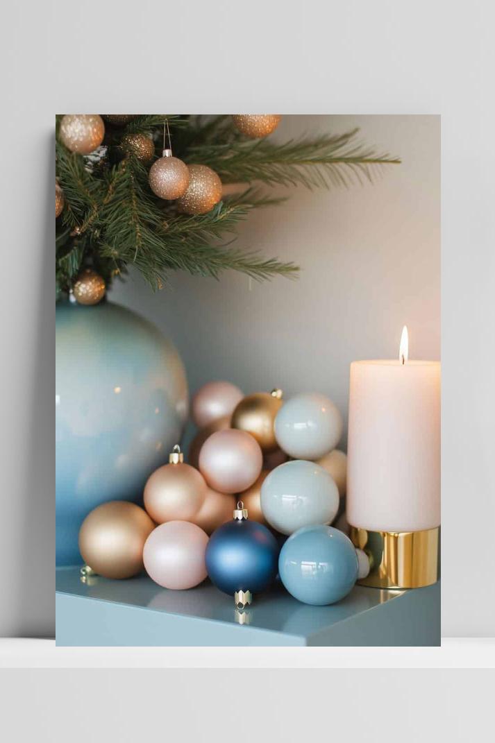 Kerstballen op 3mm aluminium dibond