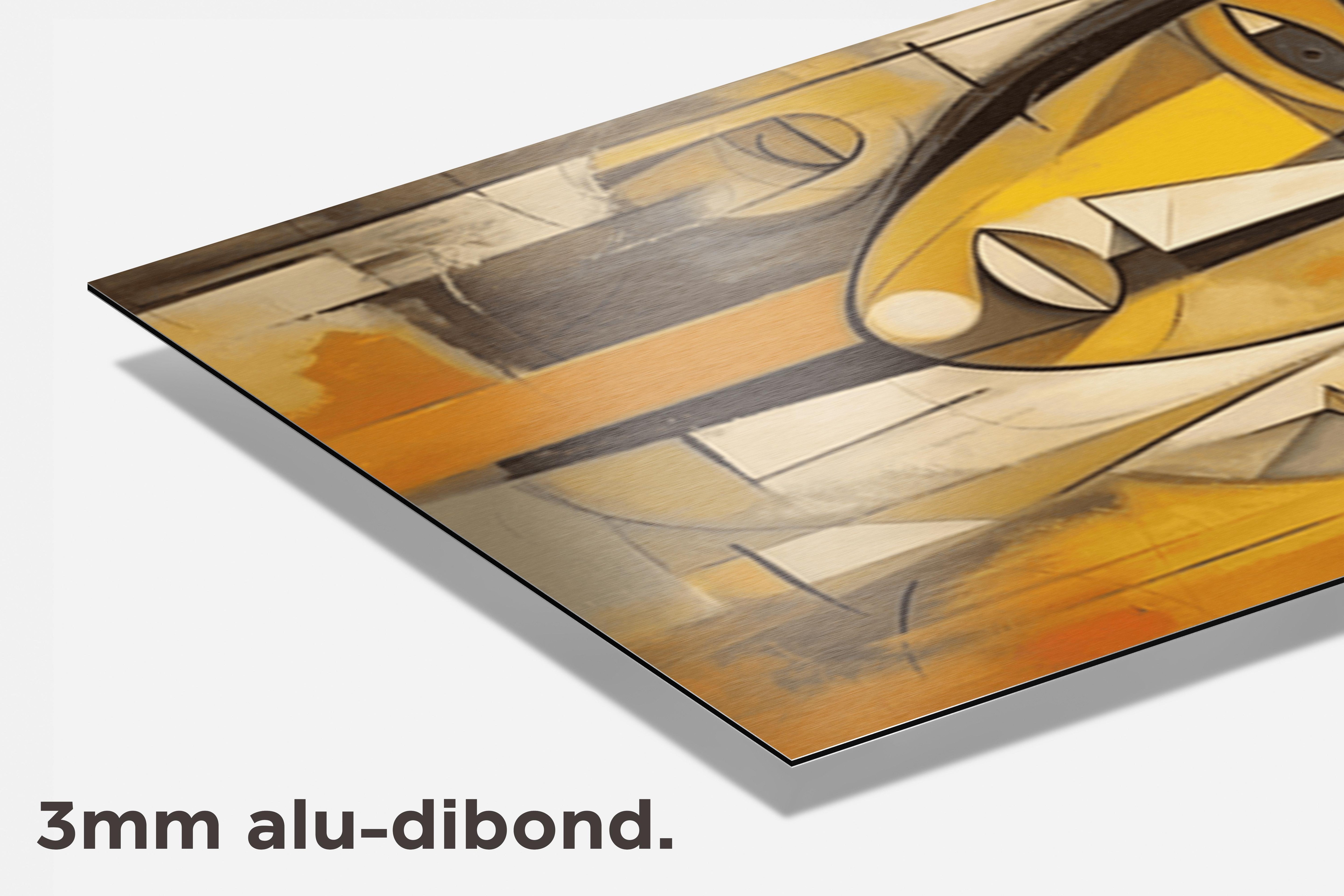 Picasso Geïnspireerd Modern dibond detail
