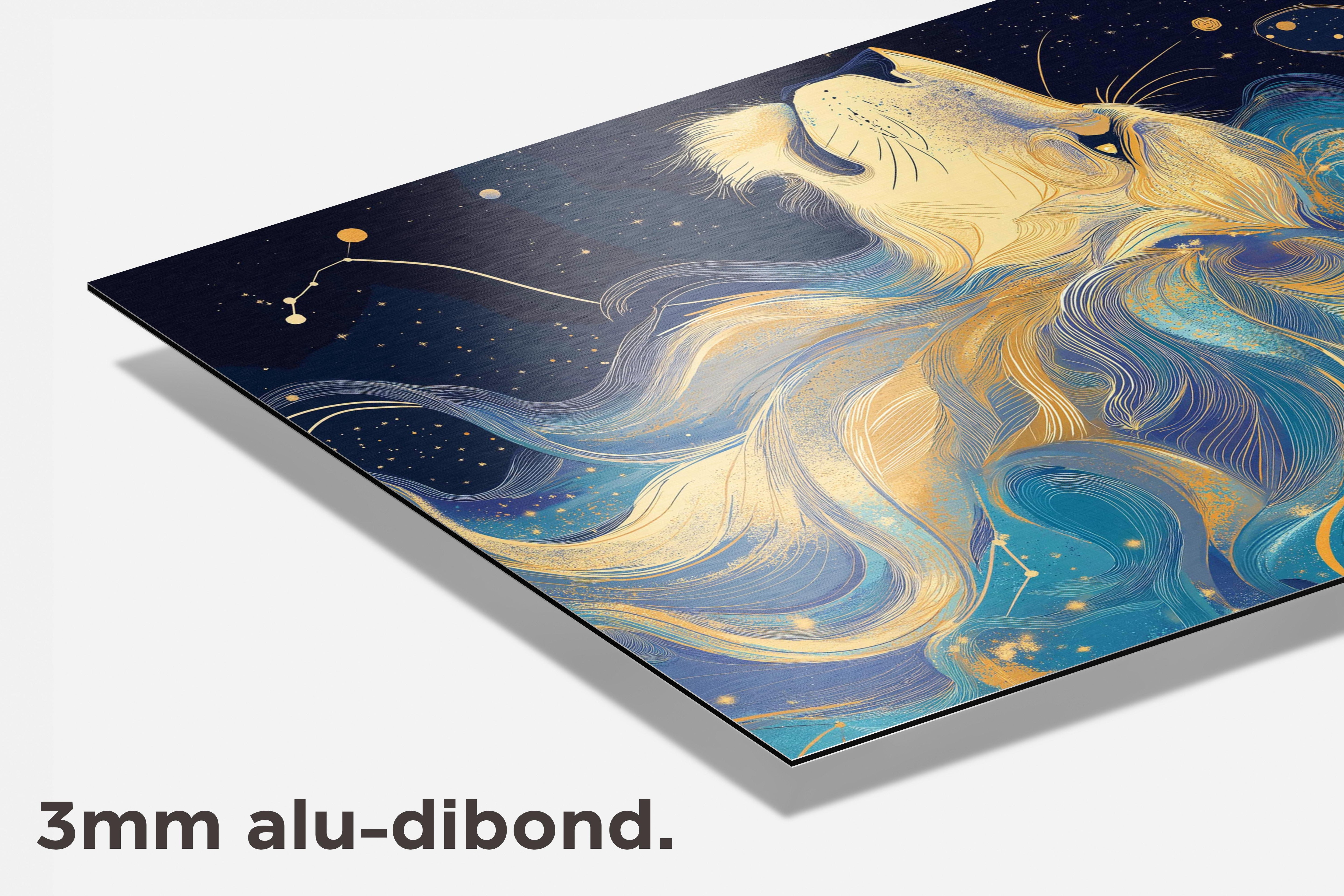 Leeuw Astrologie dibond detail