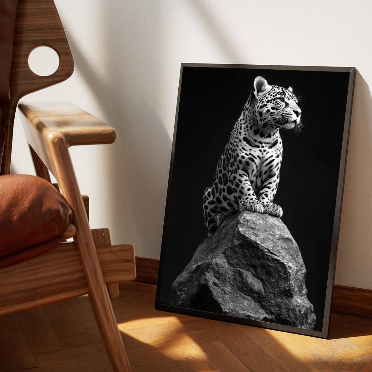 Cheetah B&W poster van 25 Artstreet