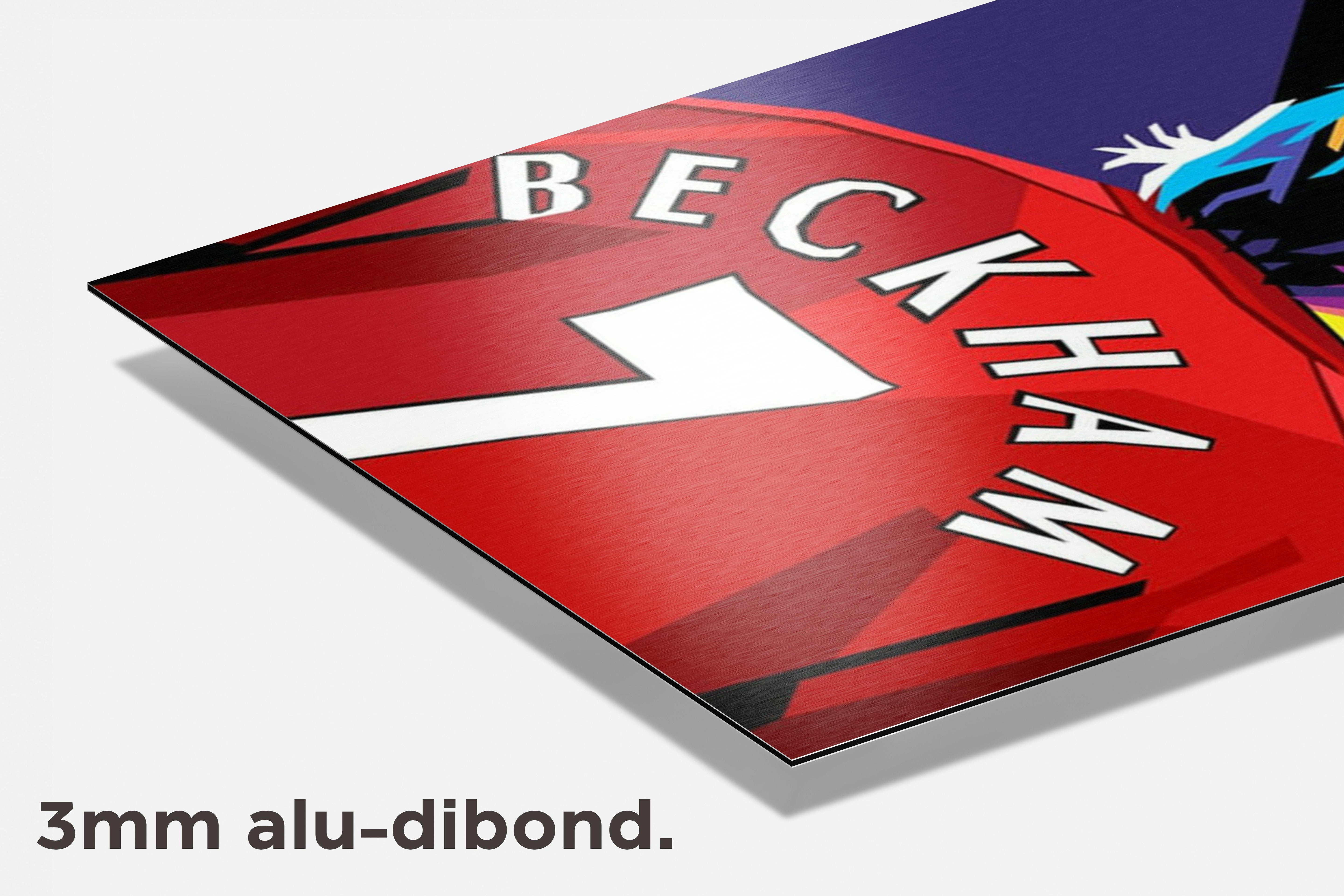 David Beckham dibond detail
