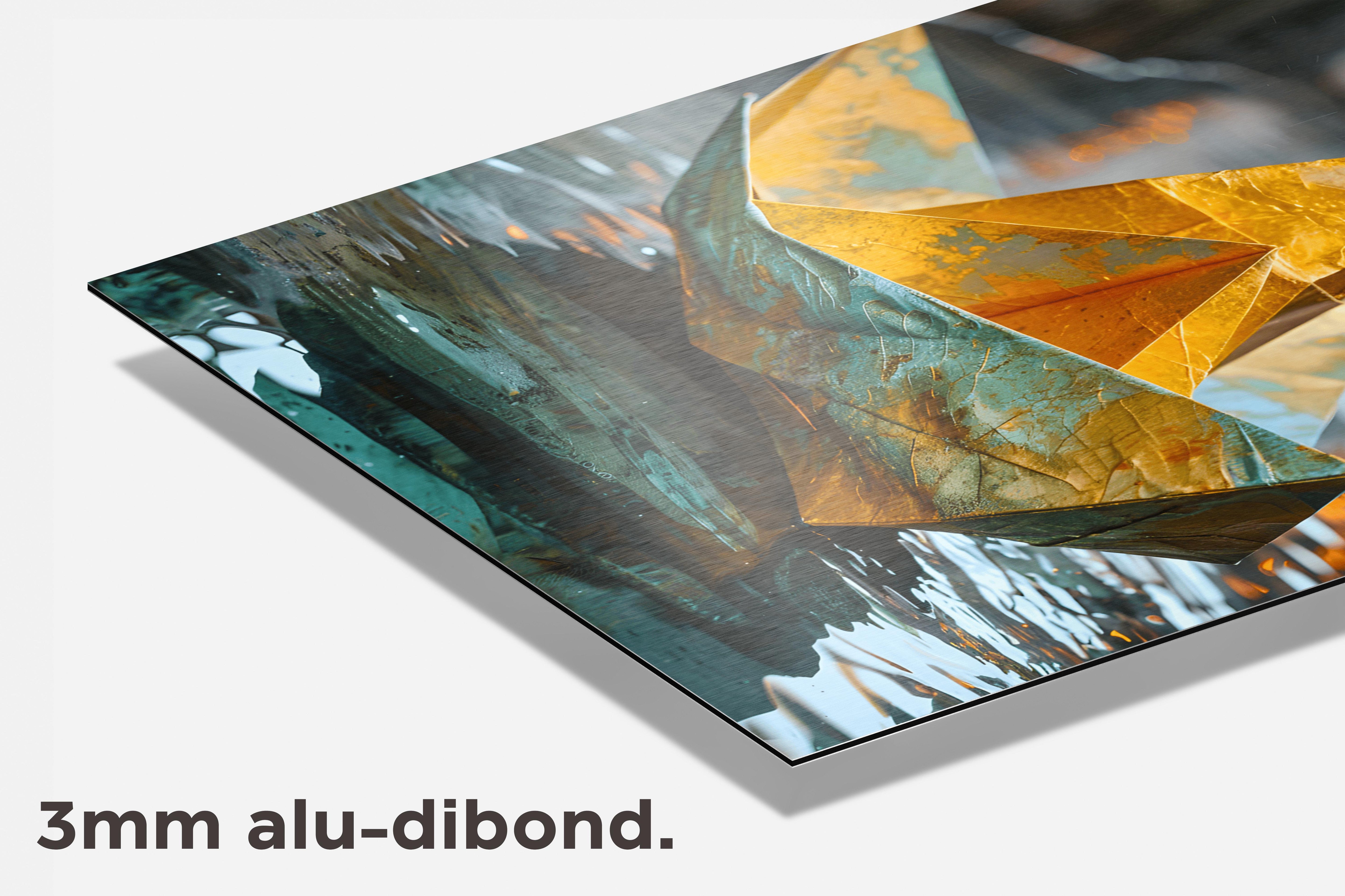 Boot Origami dibond detail